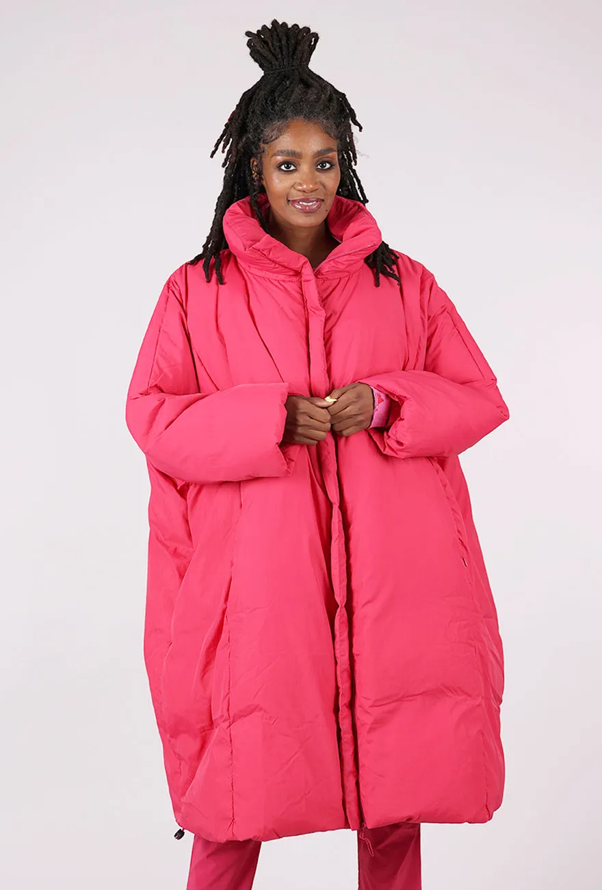 Knee Length Oversized Puffer Coat, Lotus