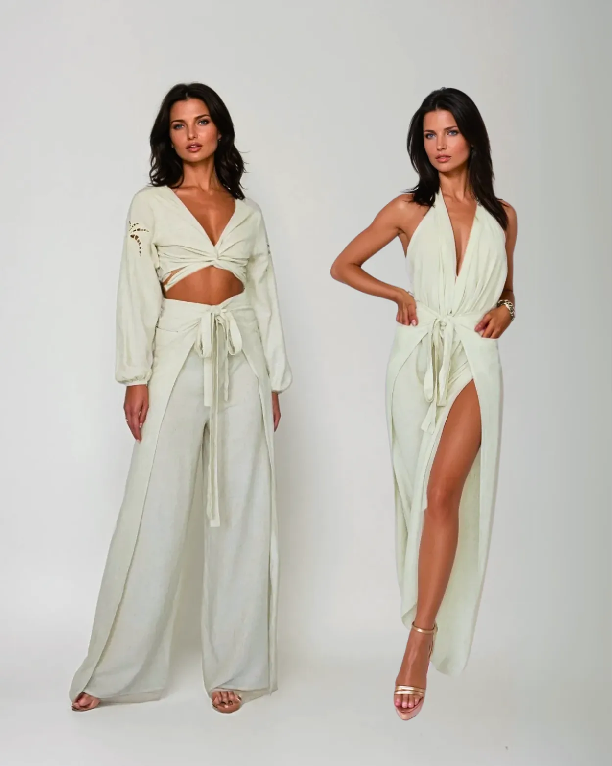 Oatmeal_model1 Des:Model is 57 B Cup and wears size XS and US 2