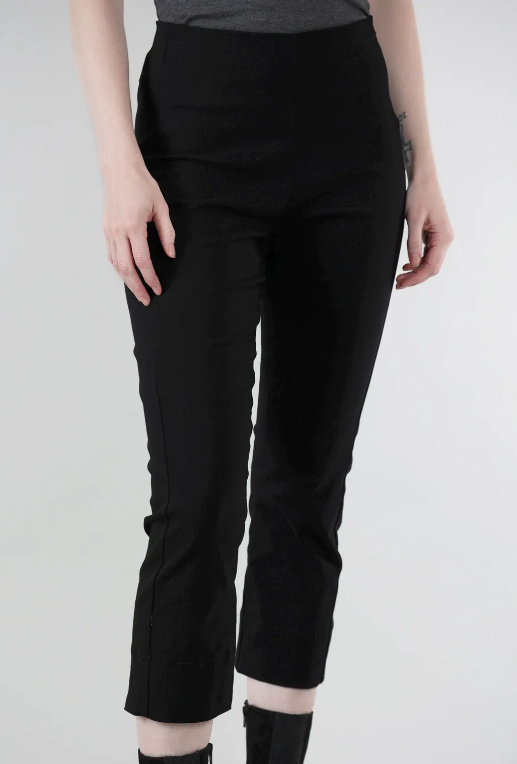 Parson Crop Pant, Black Perfect Fit