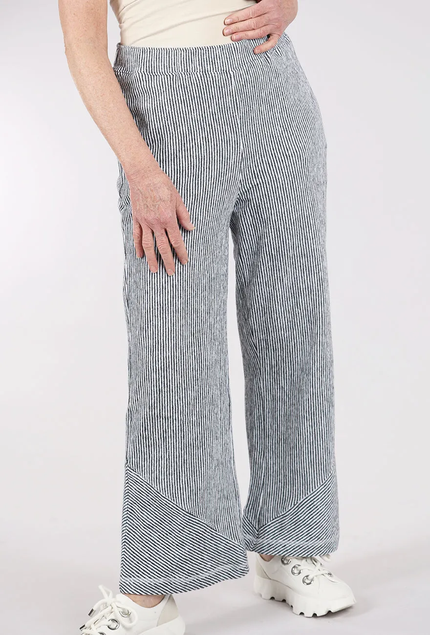 Pasadena Veranda Pant, Black Stripe Comfortable Touch