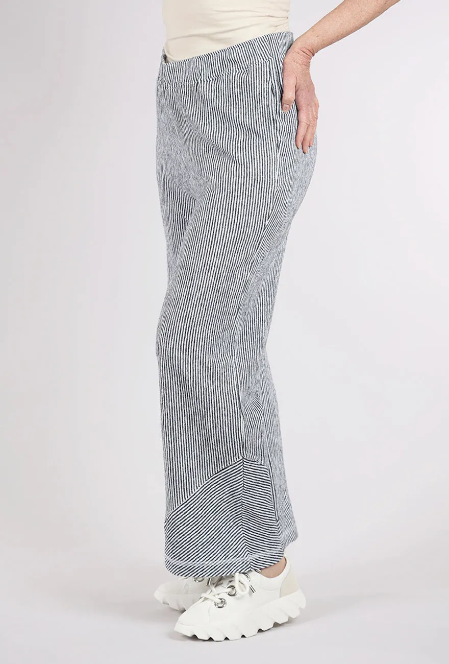 Pasadena Veranda Pant, Black Stripe Comfortable Touch