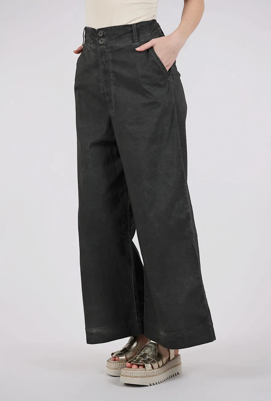 Paso Trouser, Cold Black Dye Elegant Waistband