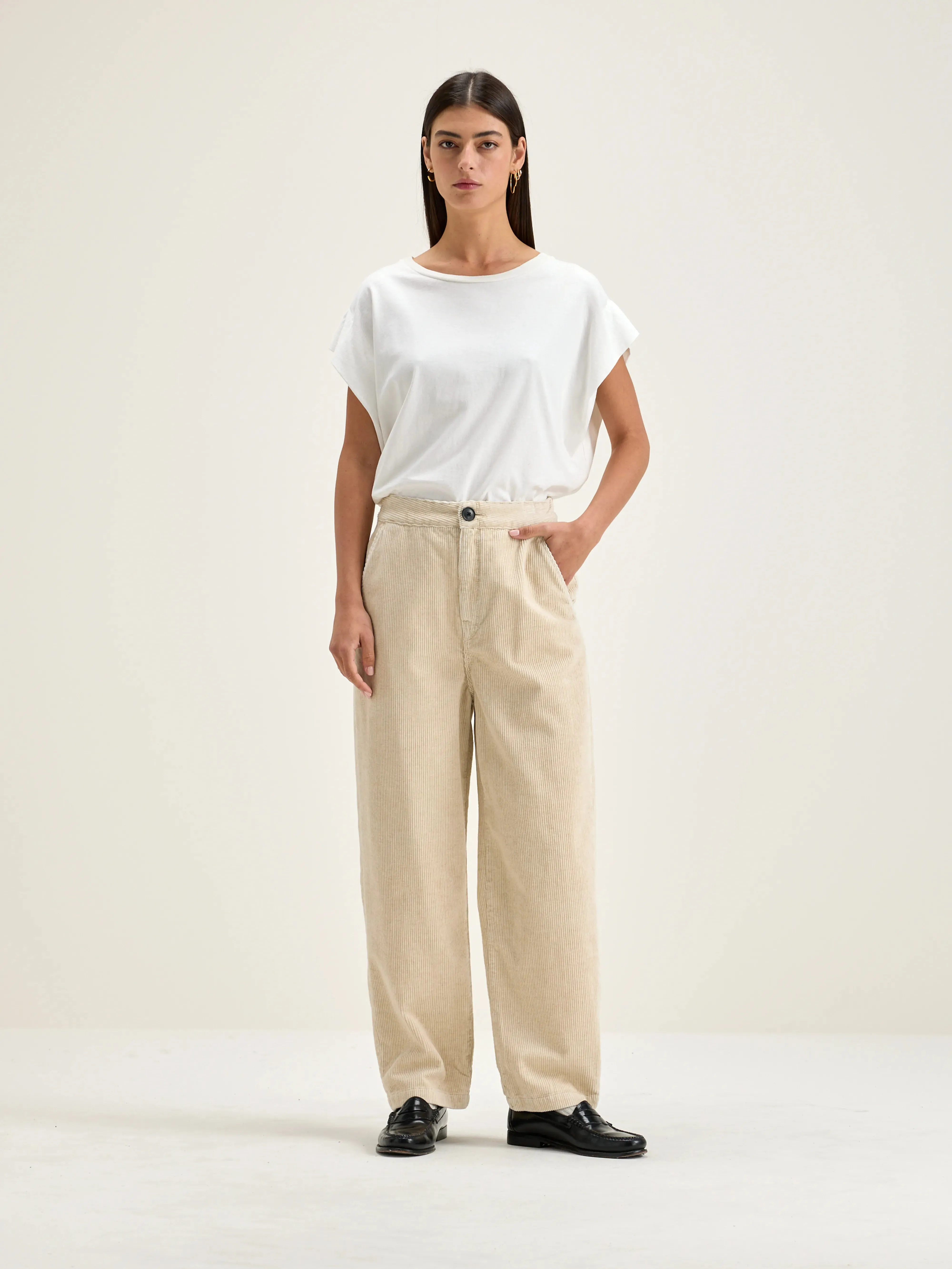 Pasop Pants (251 / W / CALCAIRE) Stylish Comfort