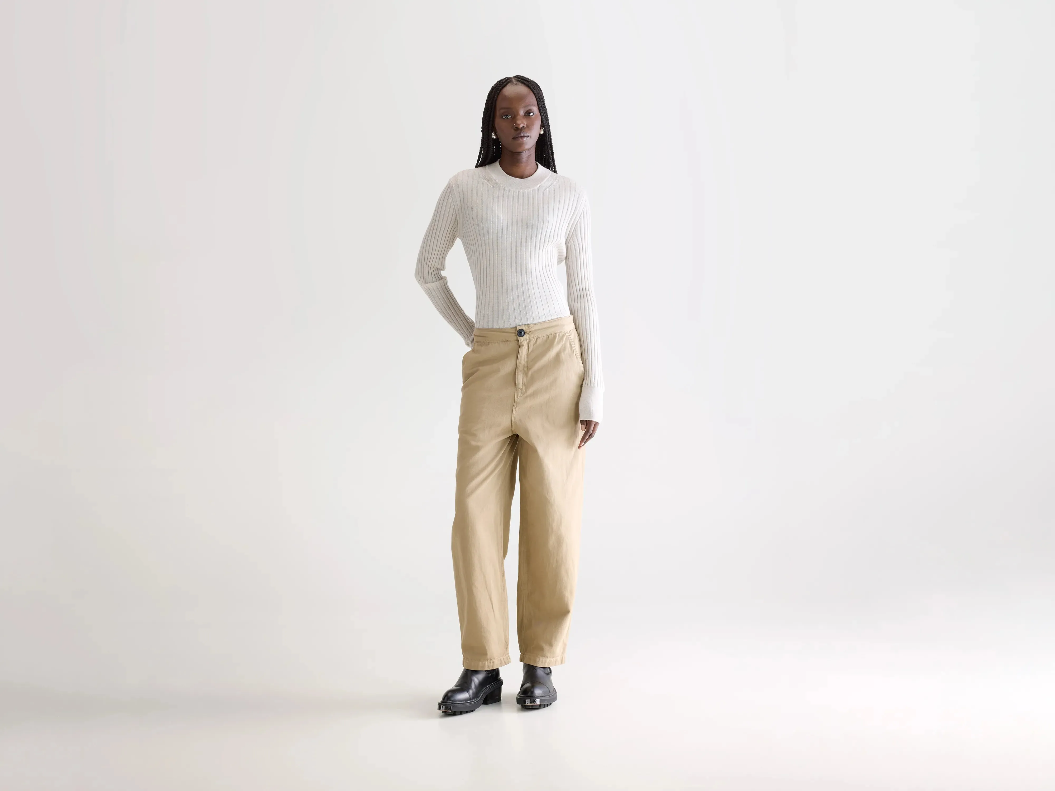 Modern Design Pasop relaxed trousers (252 / W / CLAY)