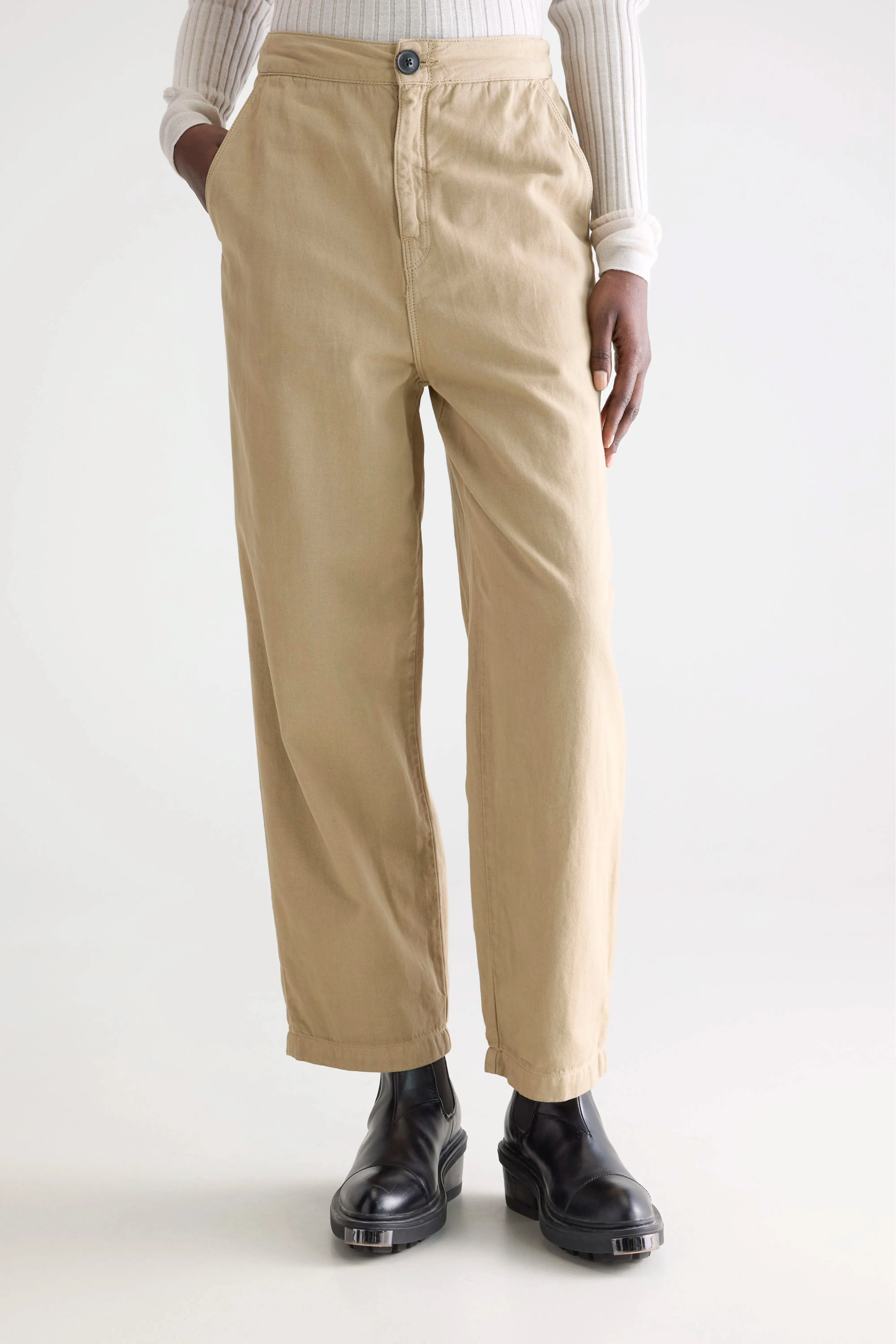 Pasop relaxed trousers (252 / W / CLAY) Premium Waist