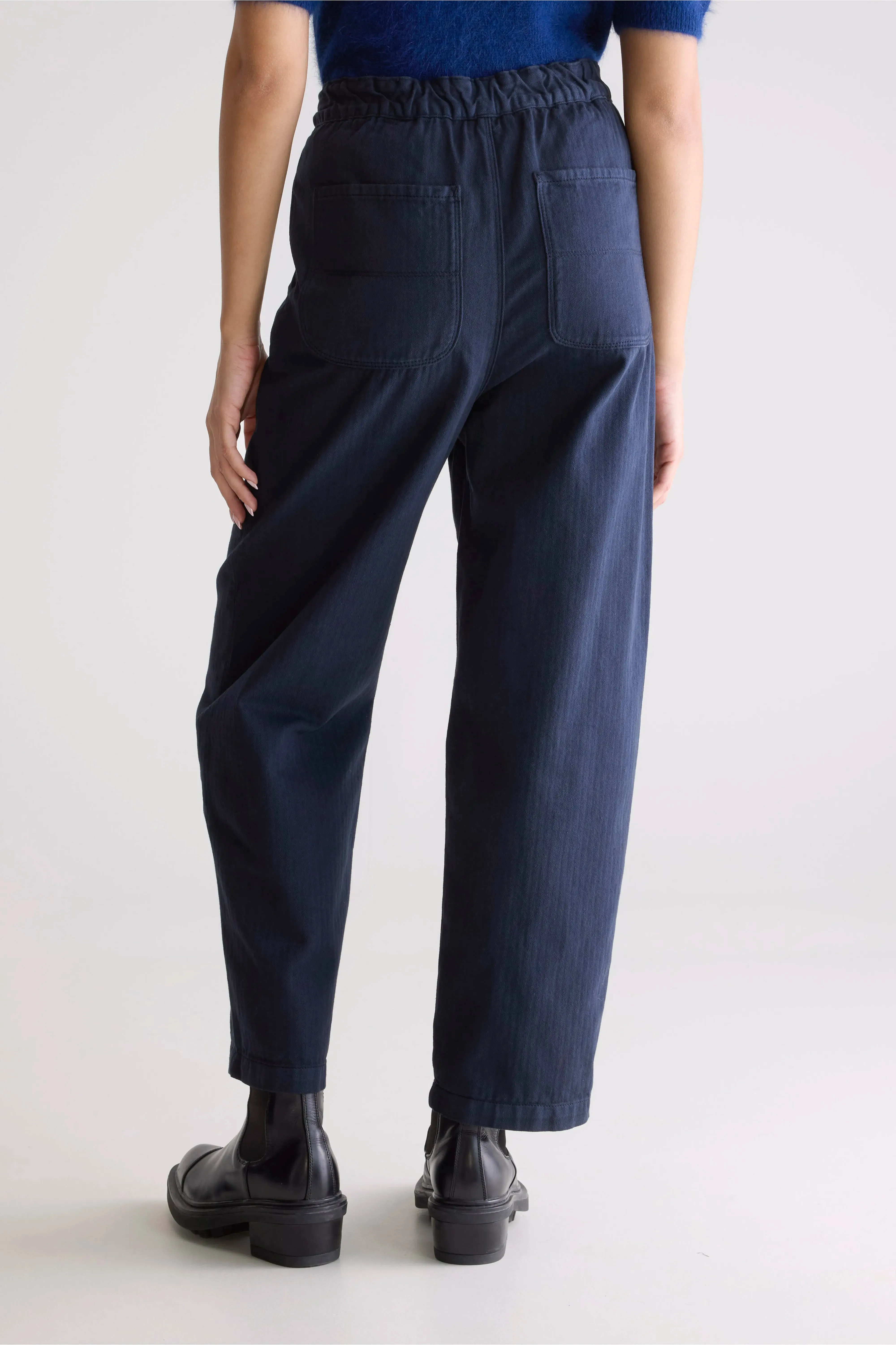 Pasop relaxed trousers (252 / W / NAVY) clean design