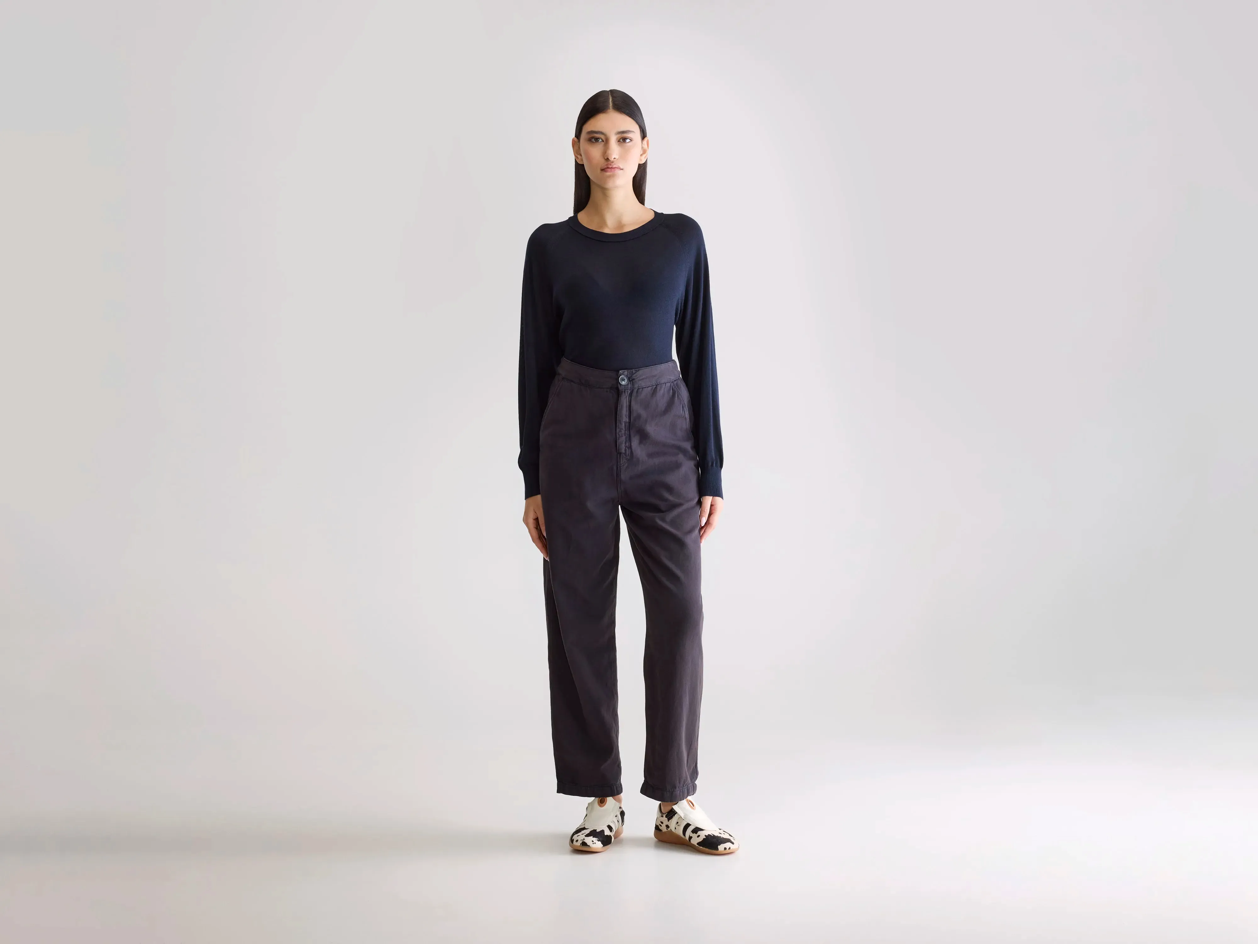 Stretch fit Pasop relaxed trousers (252 / W / OFF BLACK)