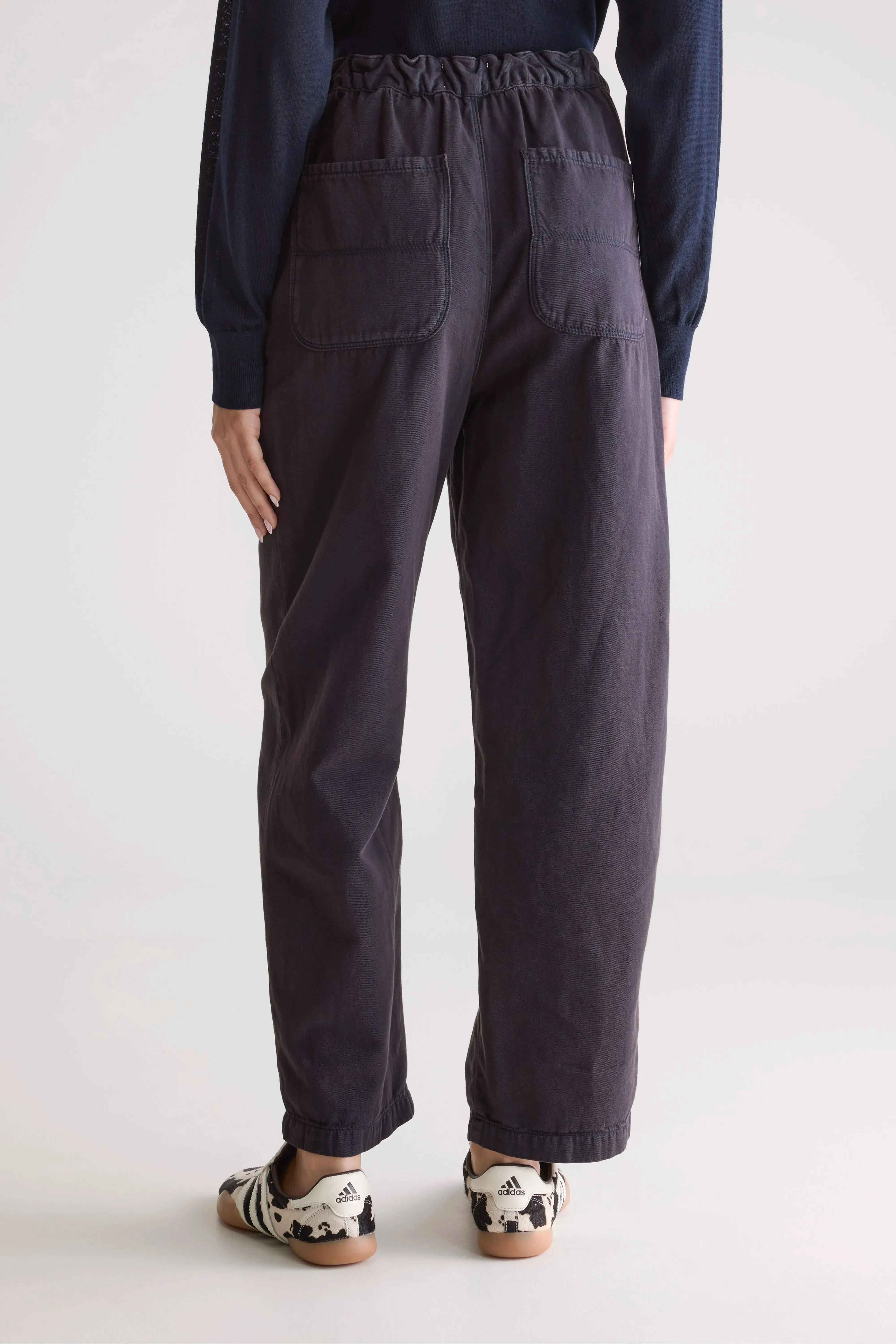 Pasop relaxed trousers (252 / W / OFF BLACK) Office Wear