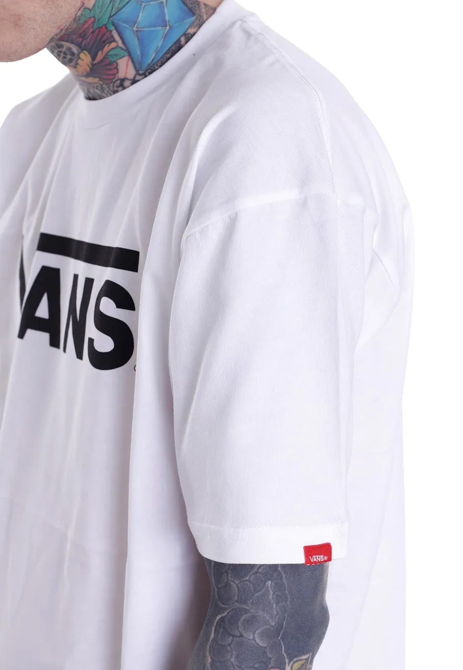 Patchwork Design Vans - Vans Classic White/Black - T-Shirt