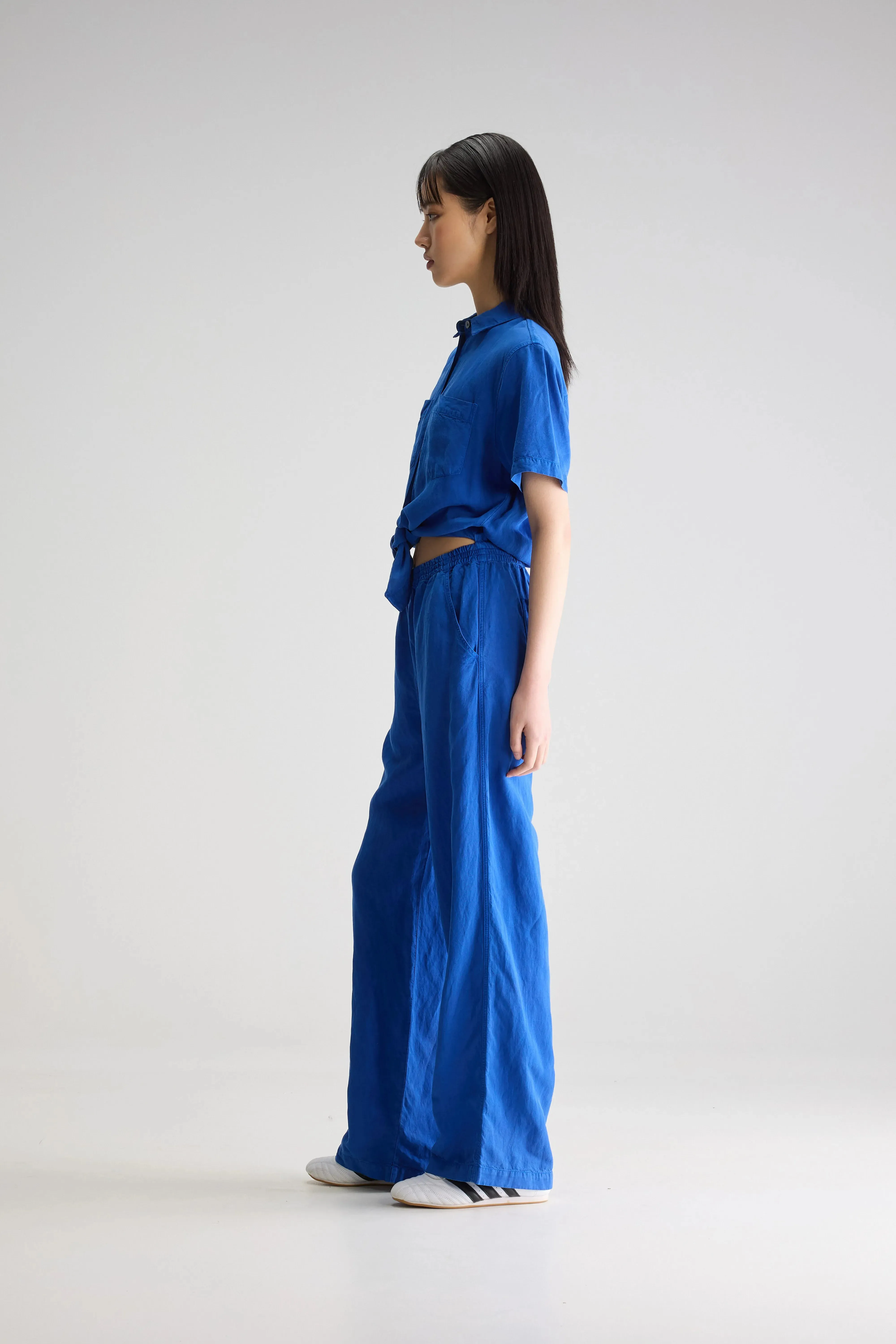 Pedra short-sleeve jumpsuit (251 / W / LAZULI) Warm Tone