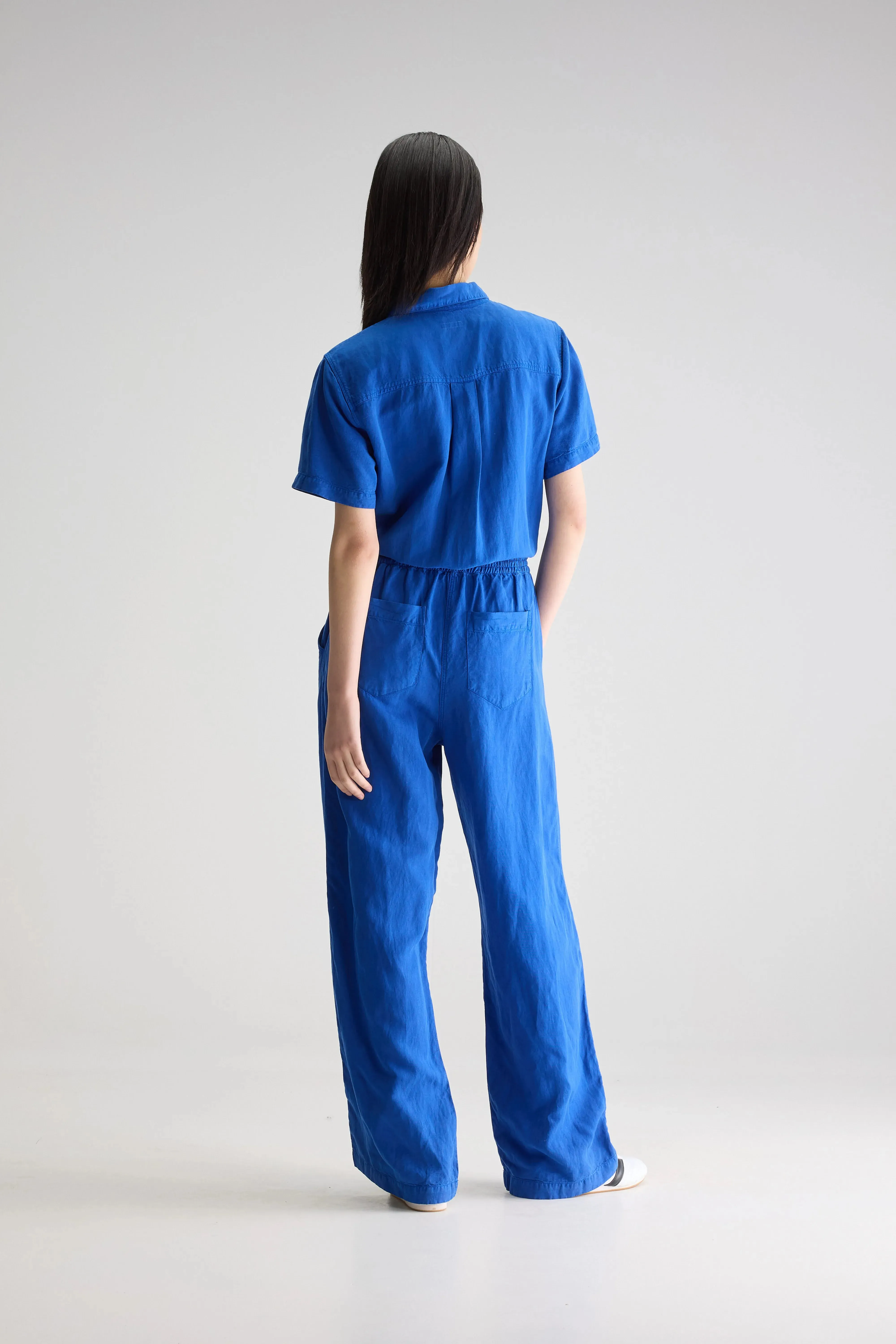 Pedra short-sleeve jumpsuit (251 / W / LAZULI) Warm Tone