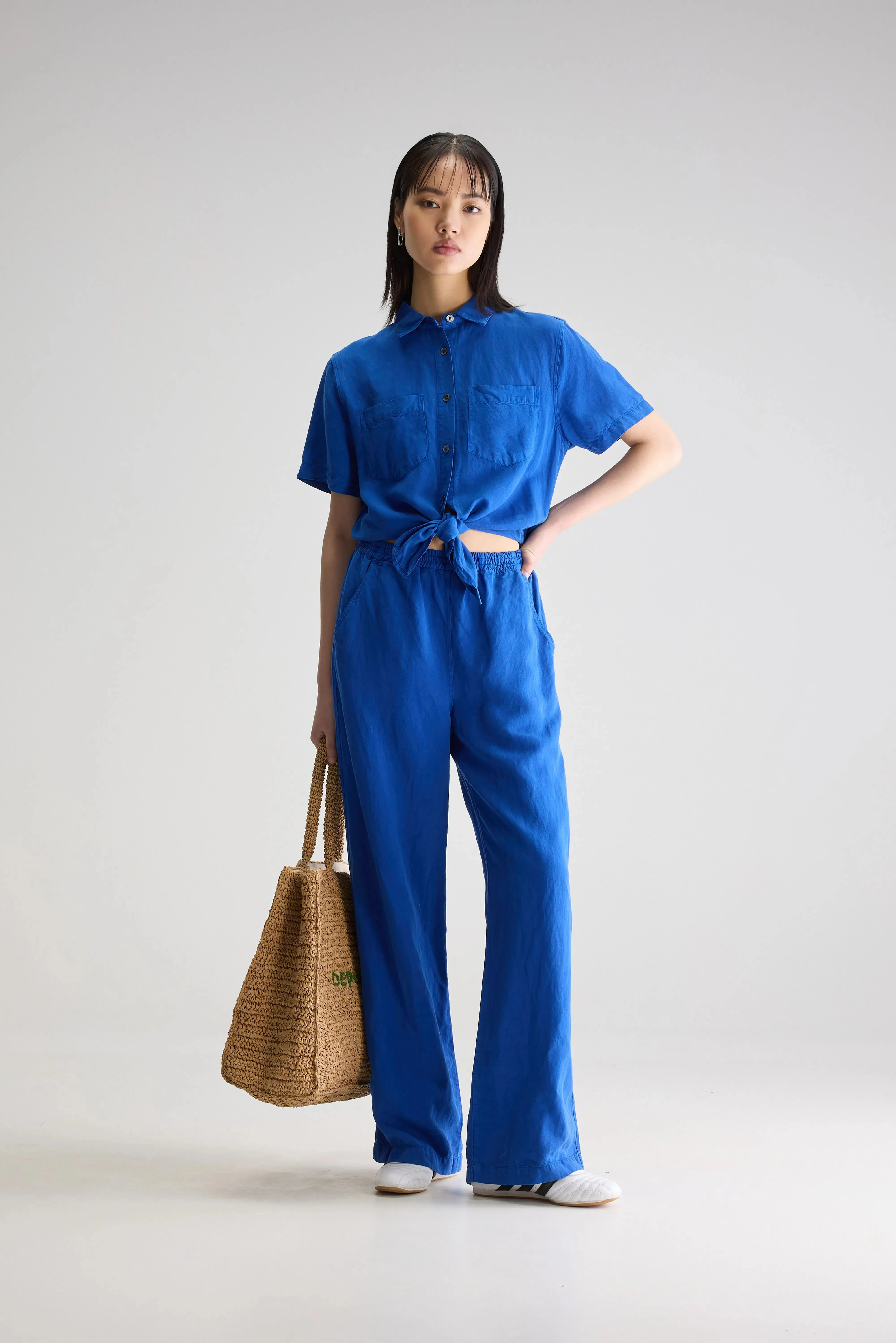 Pedra short-sleeve jumpsuit (251 / W / LAZULI) Warm Tone