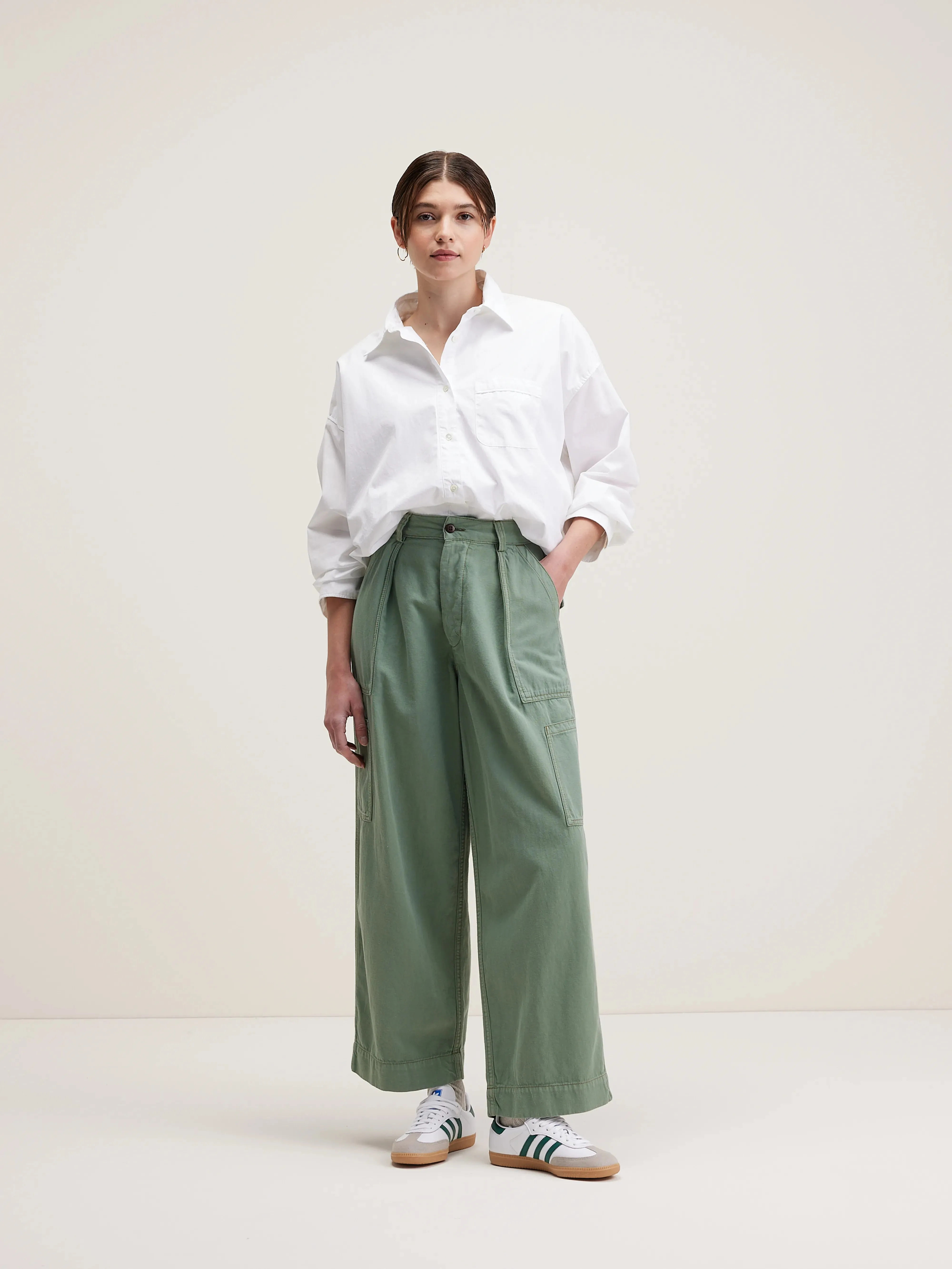 Pepin cargo trousers (242 / W / EUCALYPTUS) Cozy Design