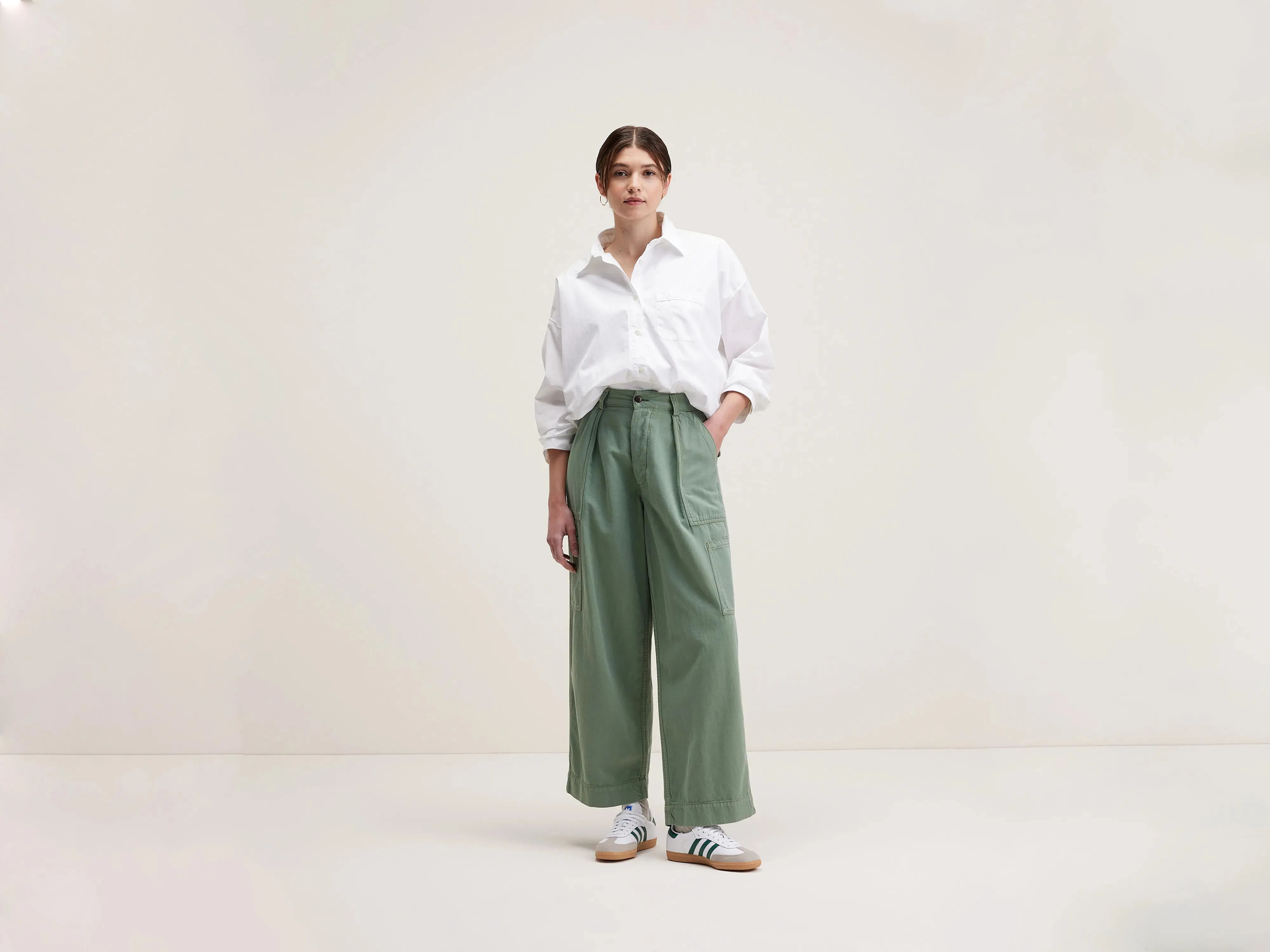 Adjustable Fit Pepin cargo trousers (242 / W / EUCALYPTUS)