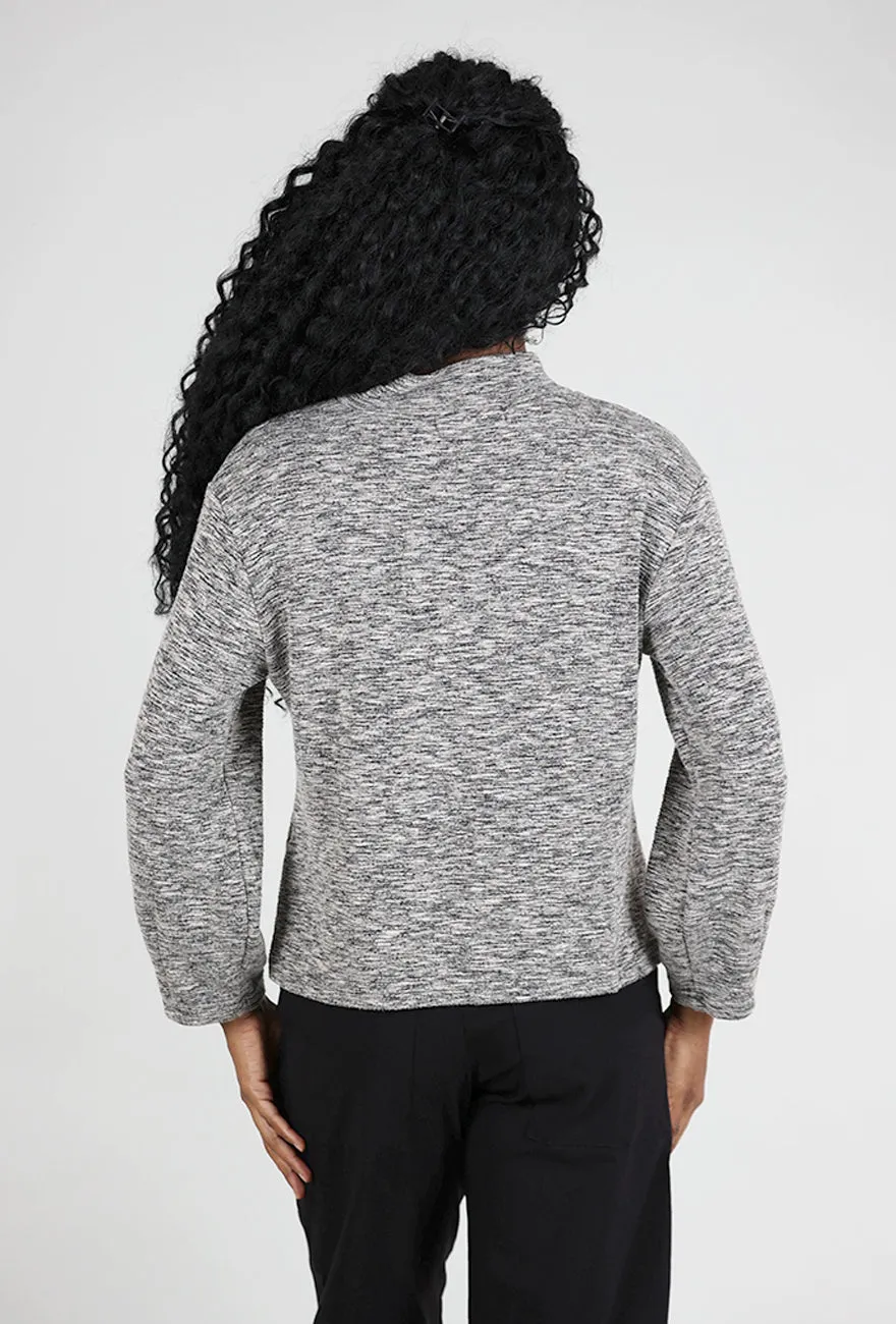 Perfect Knit Crimped Mock Neck Top, Moonbeam