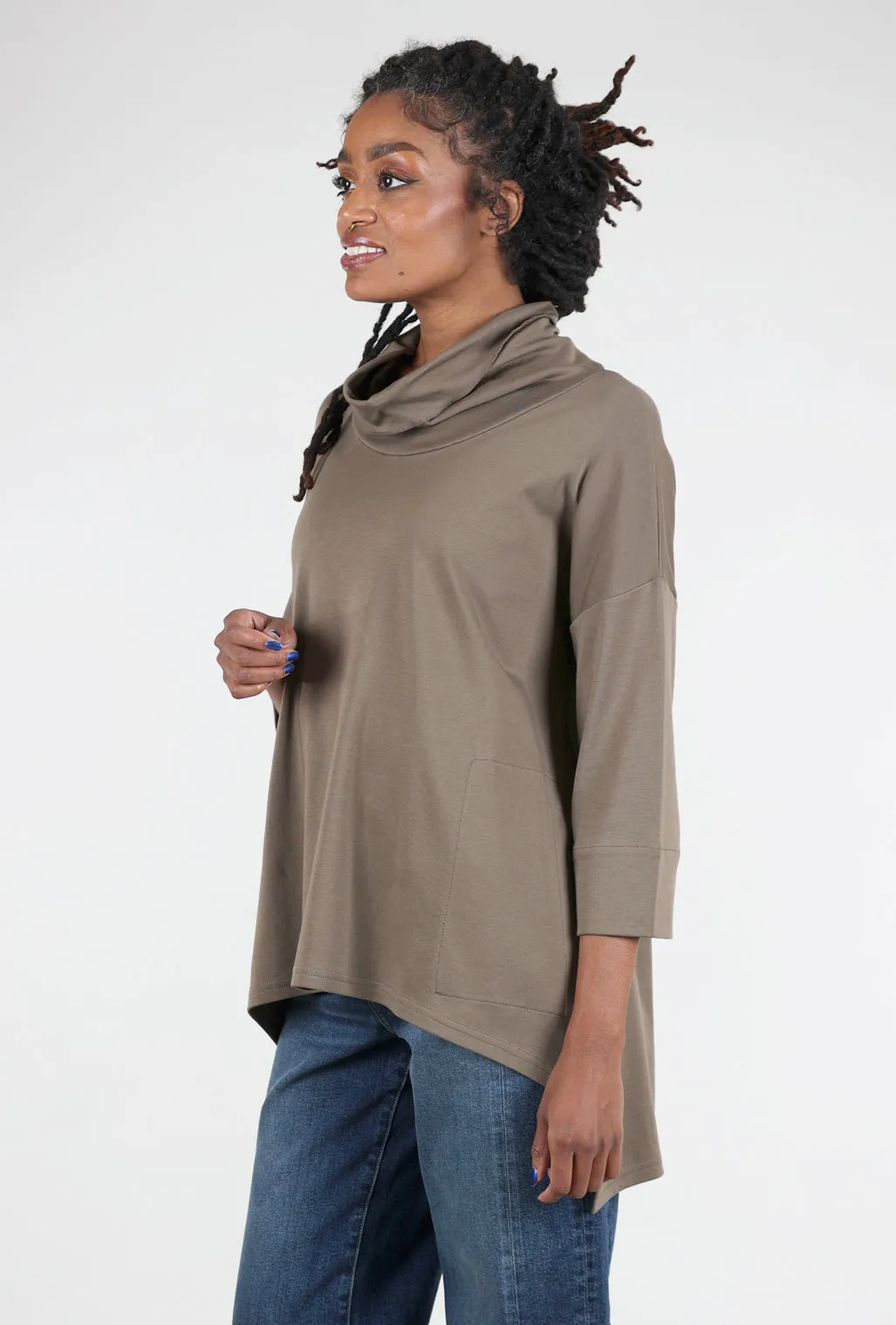 Perfect Knit Fiona Tunic, Chocolate Chip