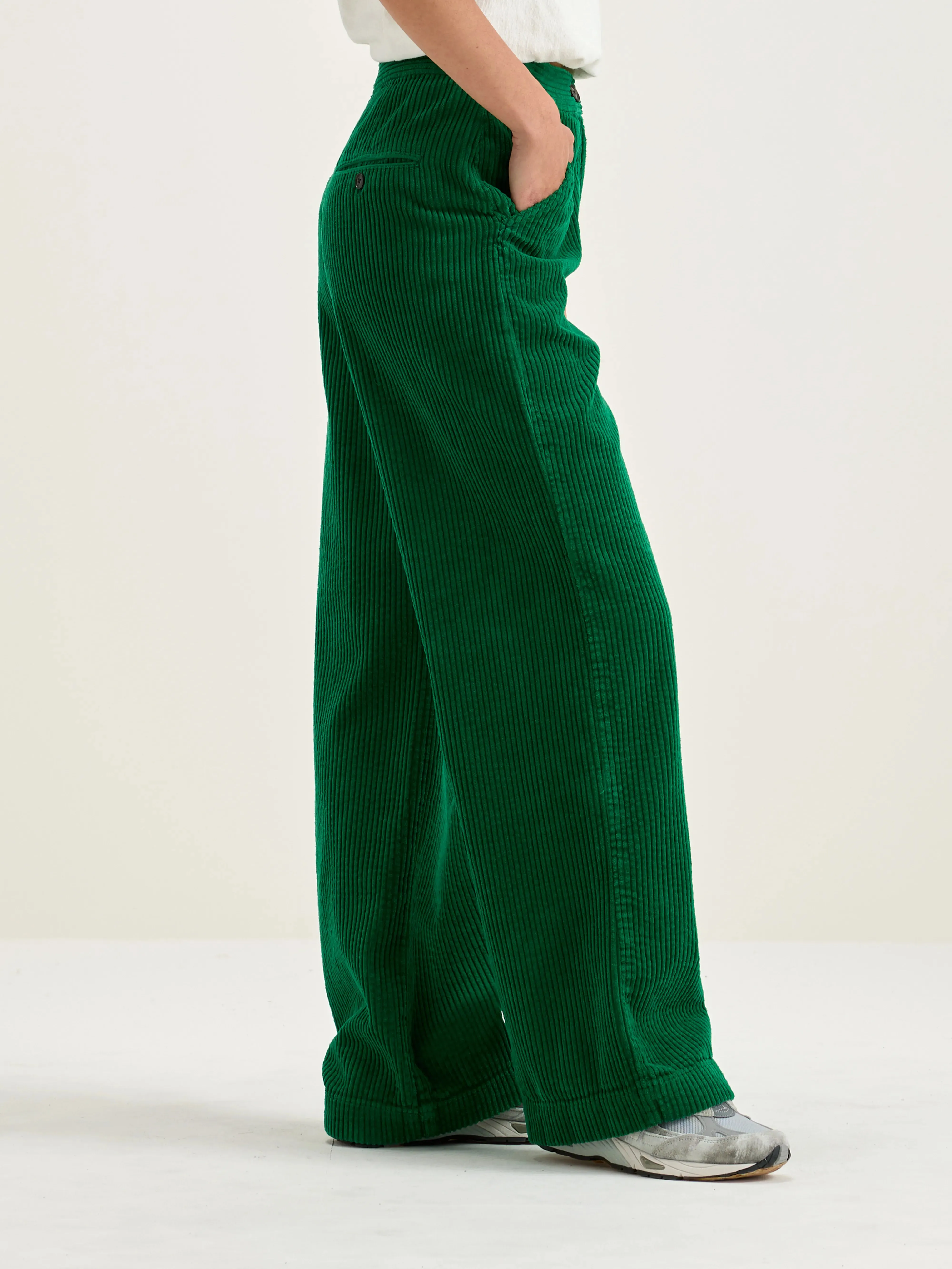 Perfect Look Gabor straight wide trousers (242 / W / CHLOROPHILE)