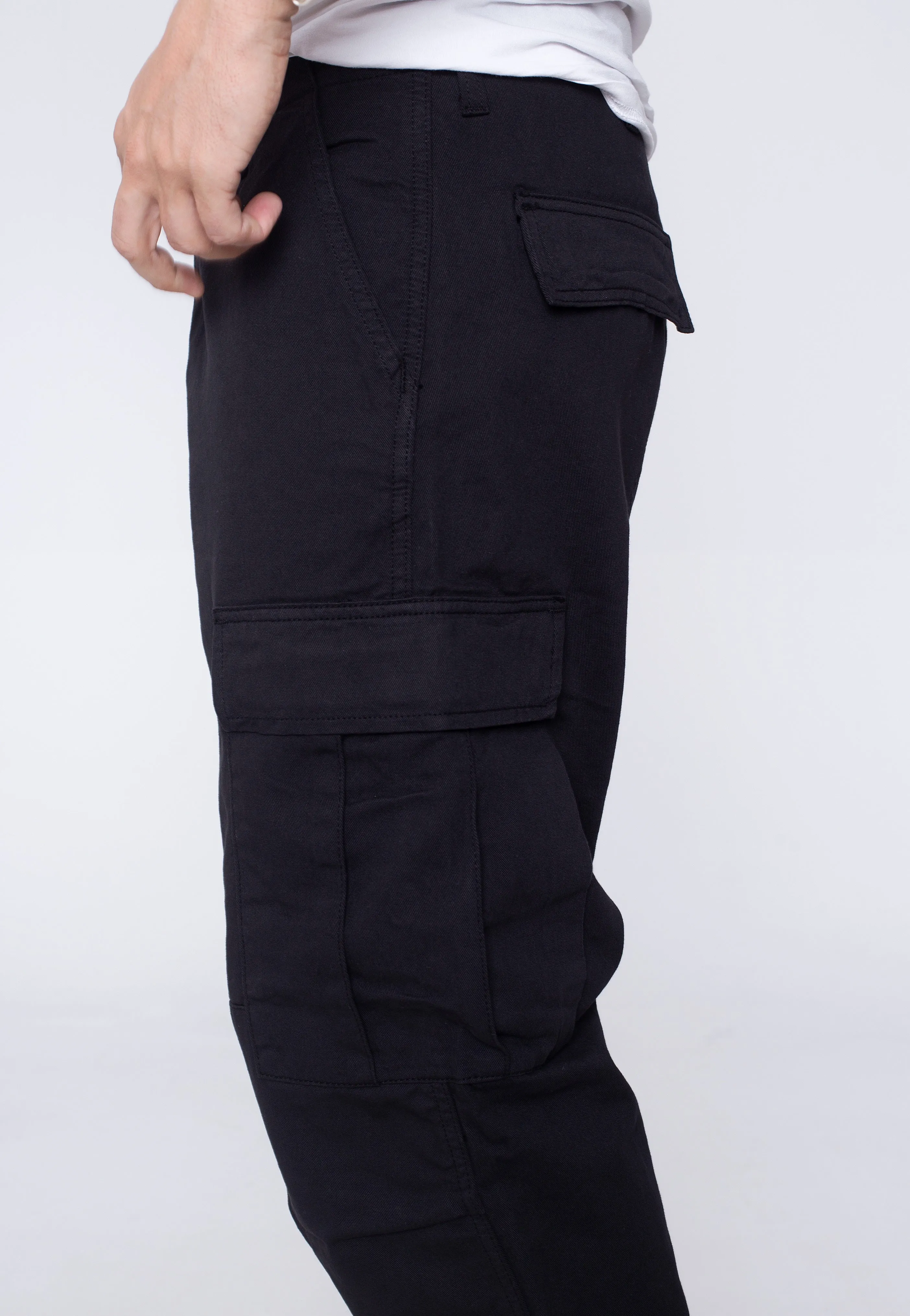 Perfect Stretch Carhartt WIP - Regular Cargo Garment Dyed Black - Pants