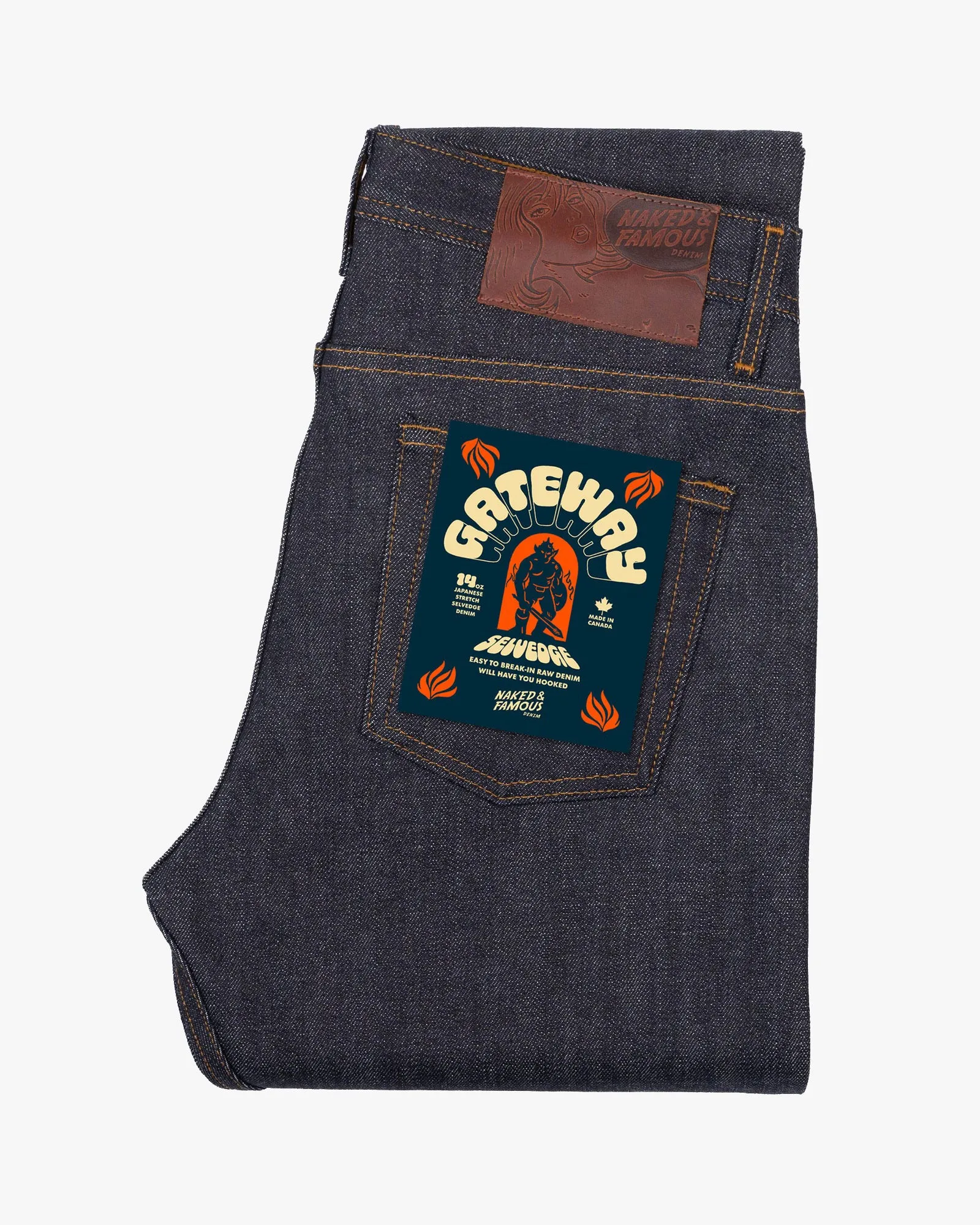 Naked & Famous Denim Weird Guy Regular Tapered Mens Jeans - Gateway Selvedge | Naked & Famous Denim Jeans | JEANSTORE