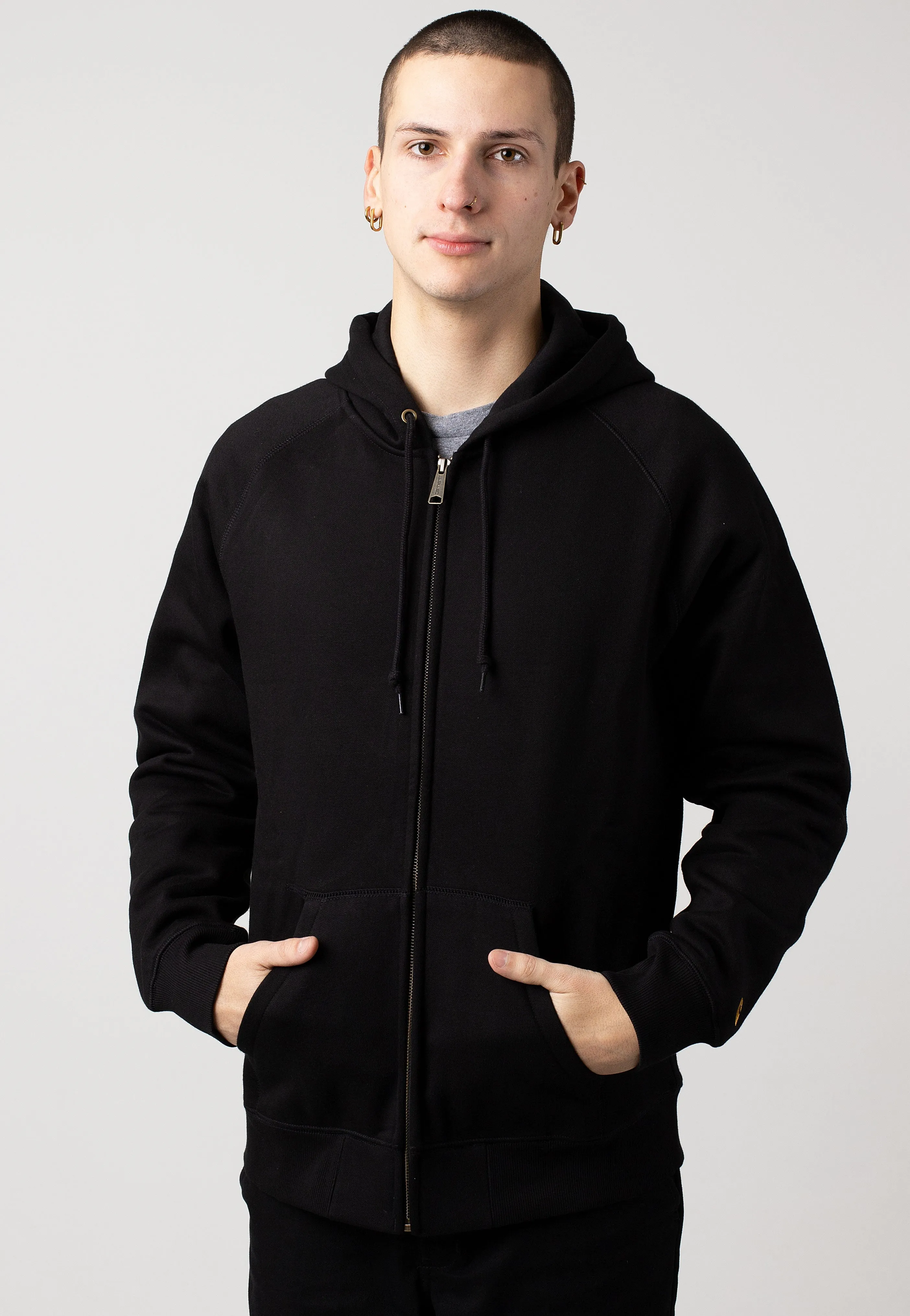 Durable Outerwear Carhartt WIP - Hooded Chase Black/Gold - Jacket