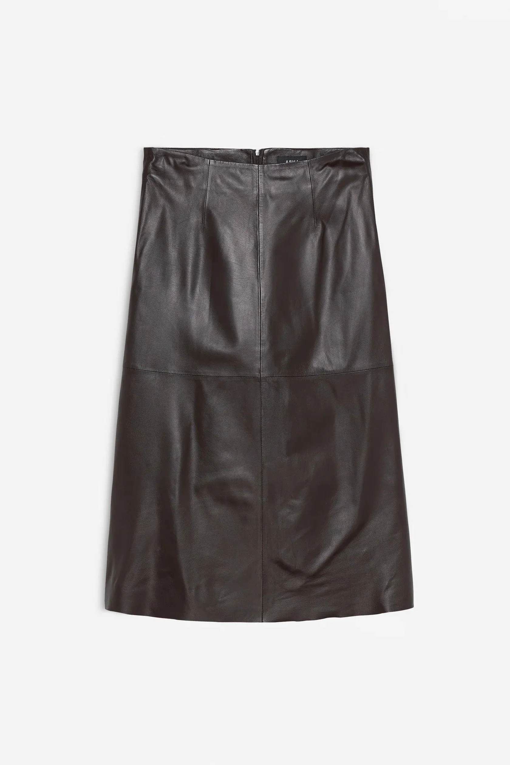 Philipa Brown Leather Skirt Gender Inclusive Elegant Mood