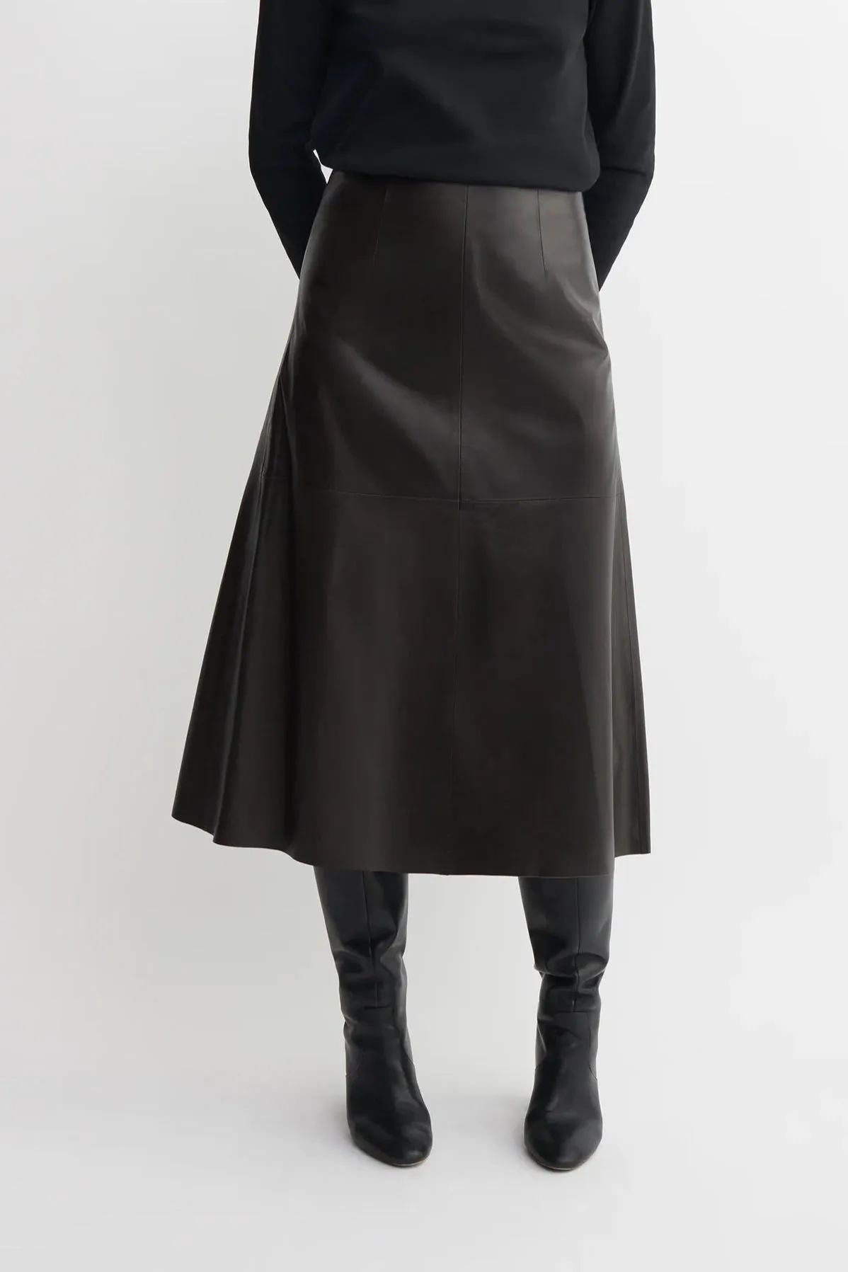 Philipa Brown Leather Skirt Personal flair
