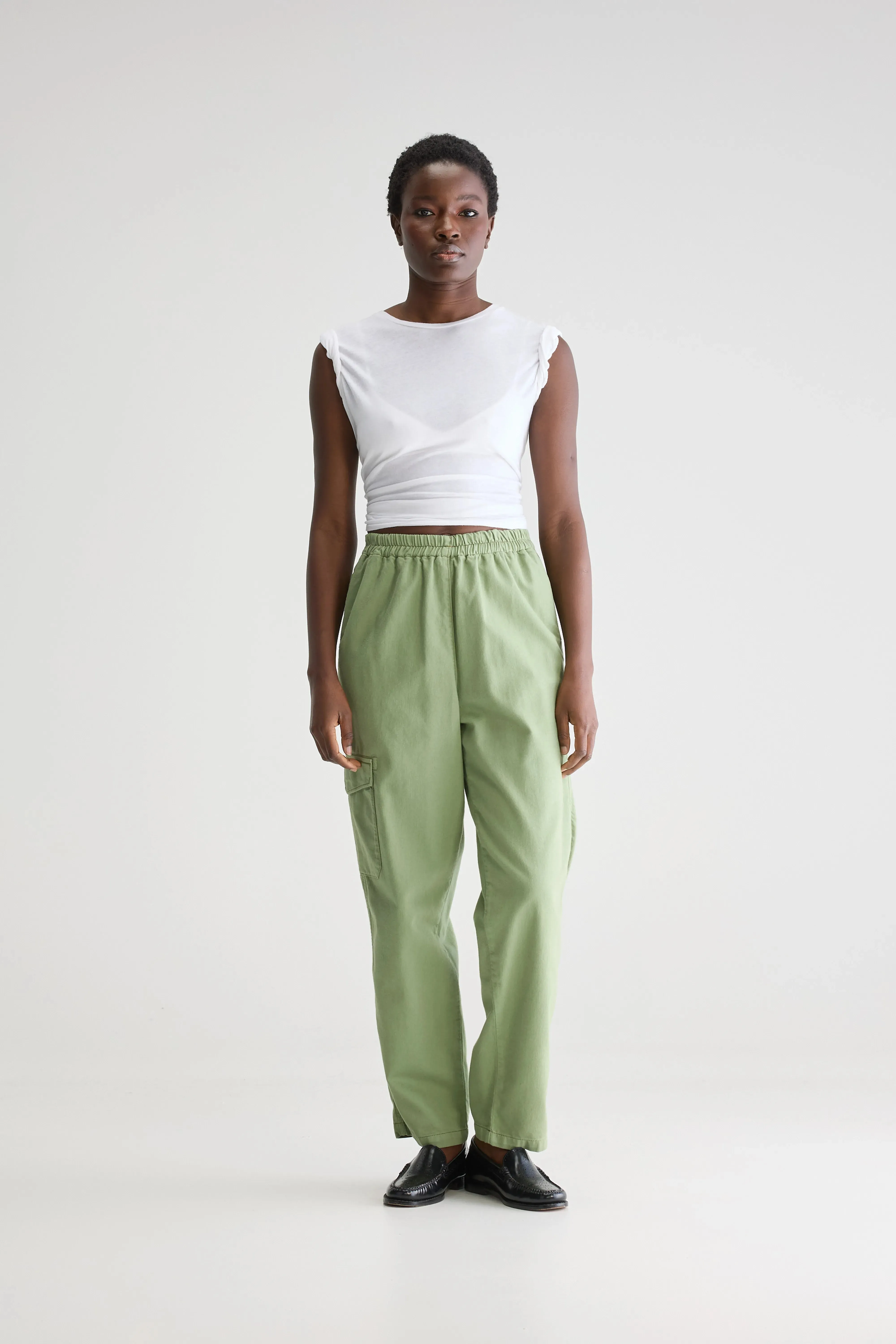 Pierre straight trousers (251 / W / SAUGE) Easy Care