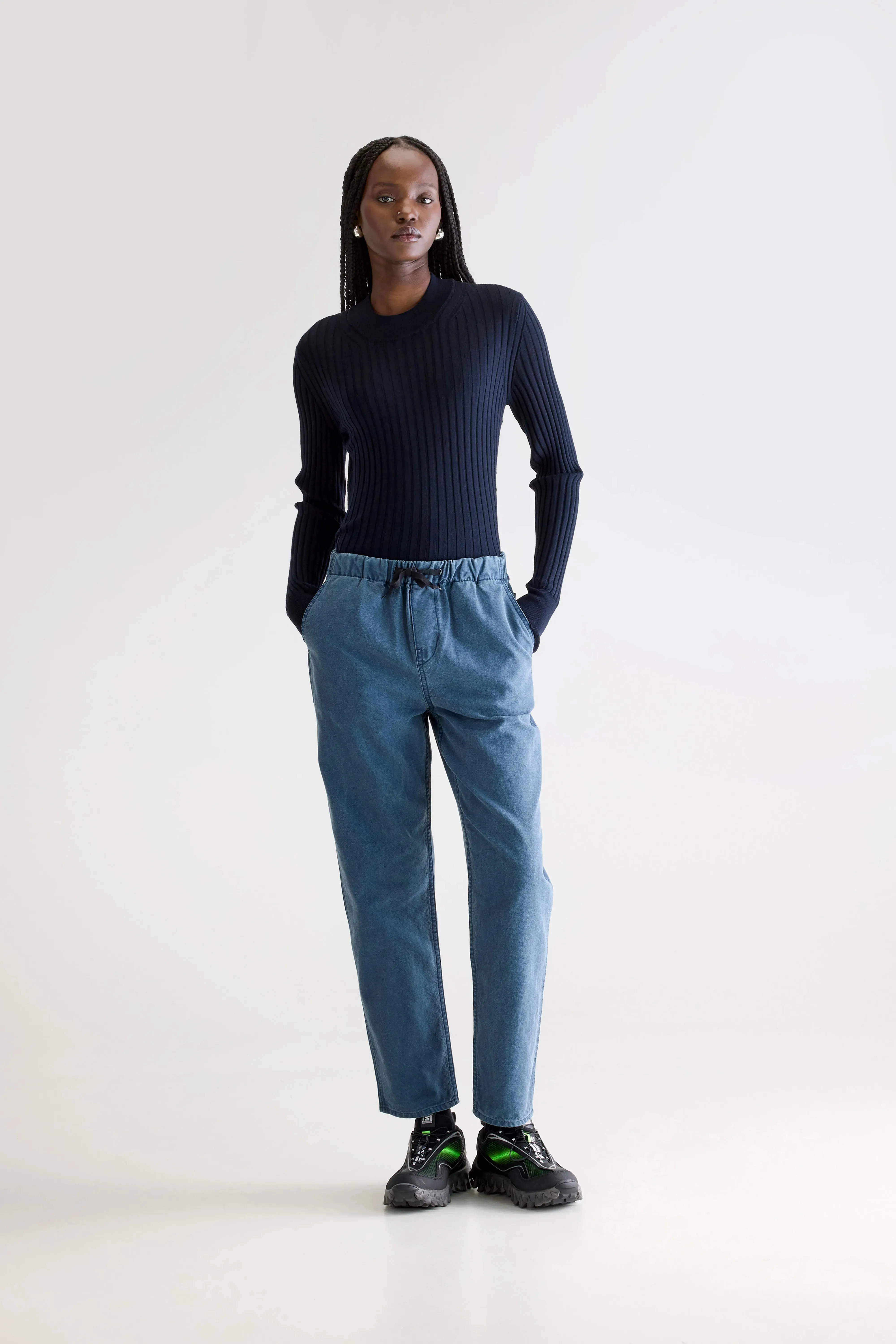 Pizzy relaxed trousers (252 / W / BLUES) All-Day Wear