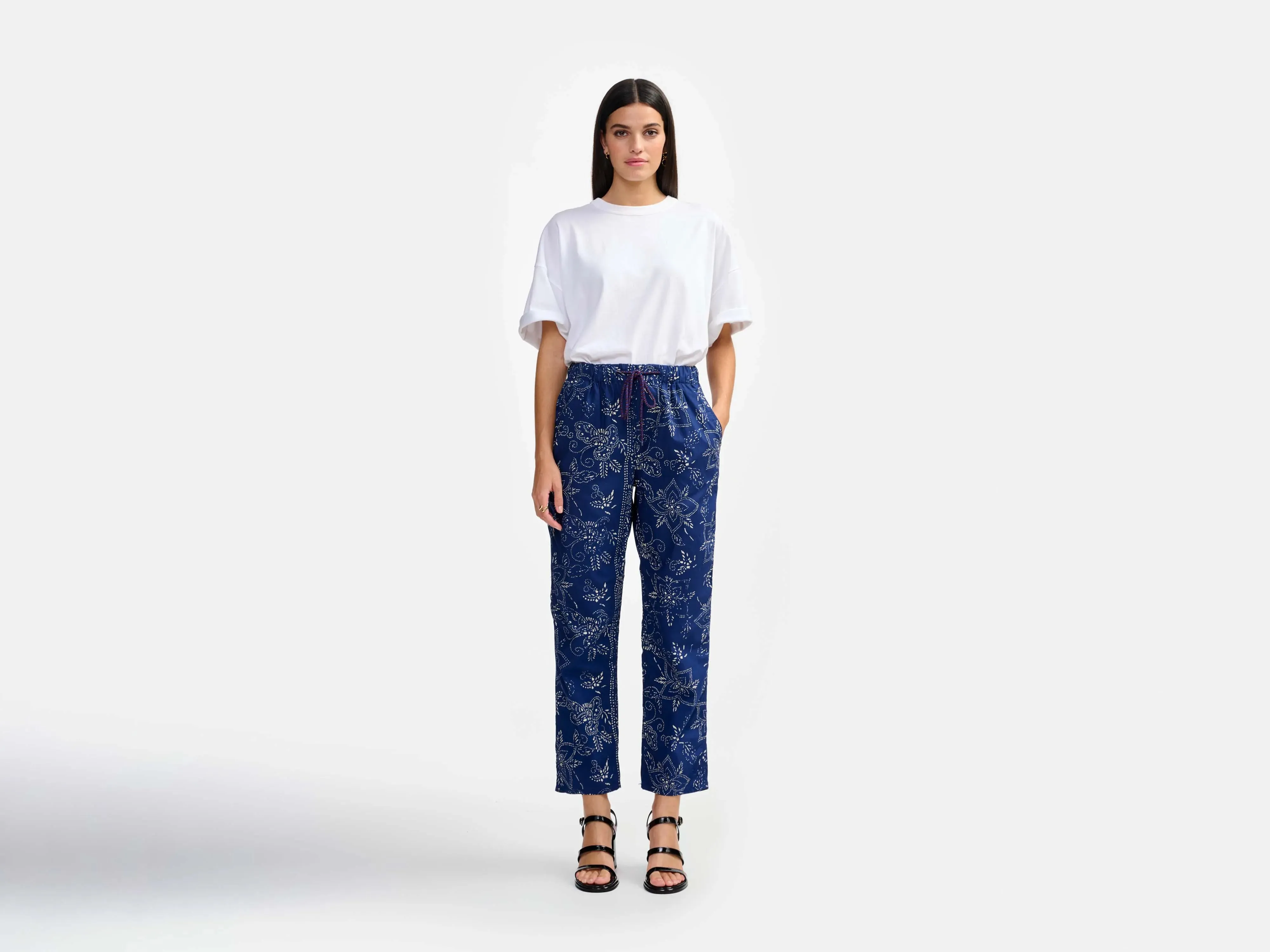 Structured fabric pizzy trousers (241 / W / COMBO A)