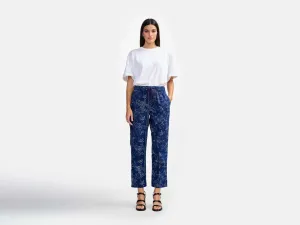 Structured fabric pizzy trousers (241 / W / COMBO A)