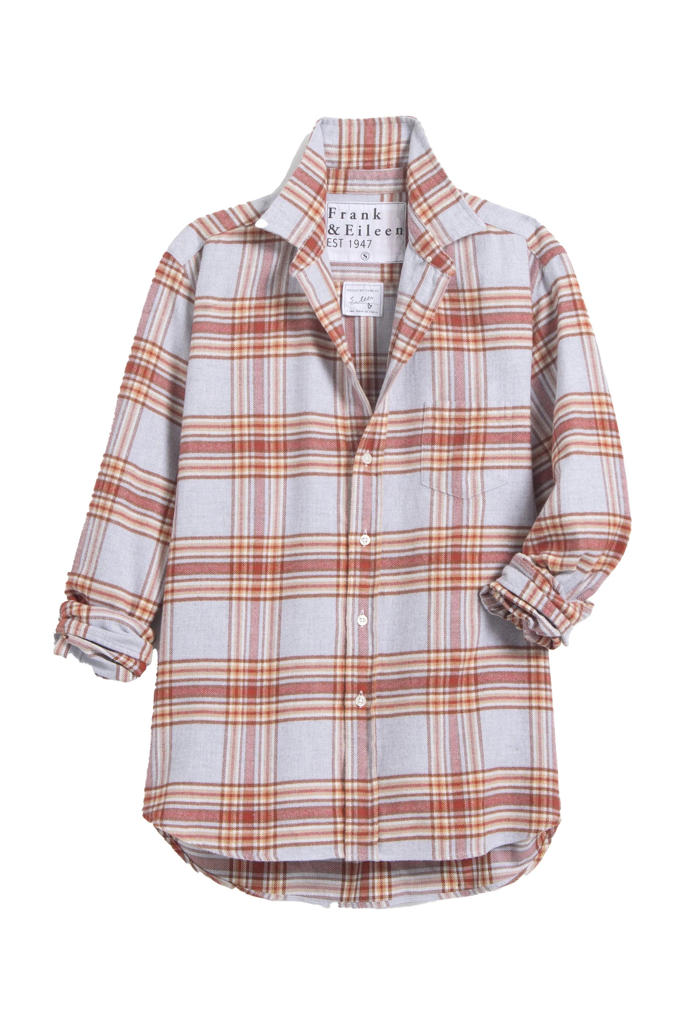 Playful Colors Eileen Grey Plaid Shirt