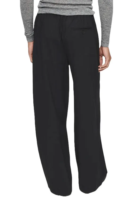 Pleated Black Pull On Pant Your Daily