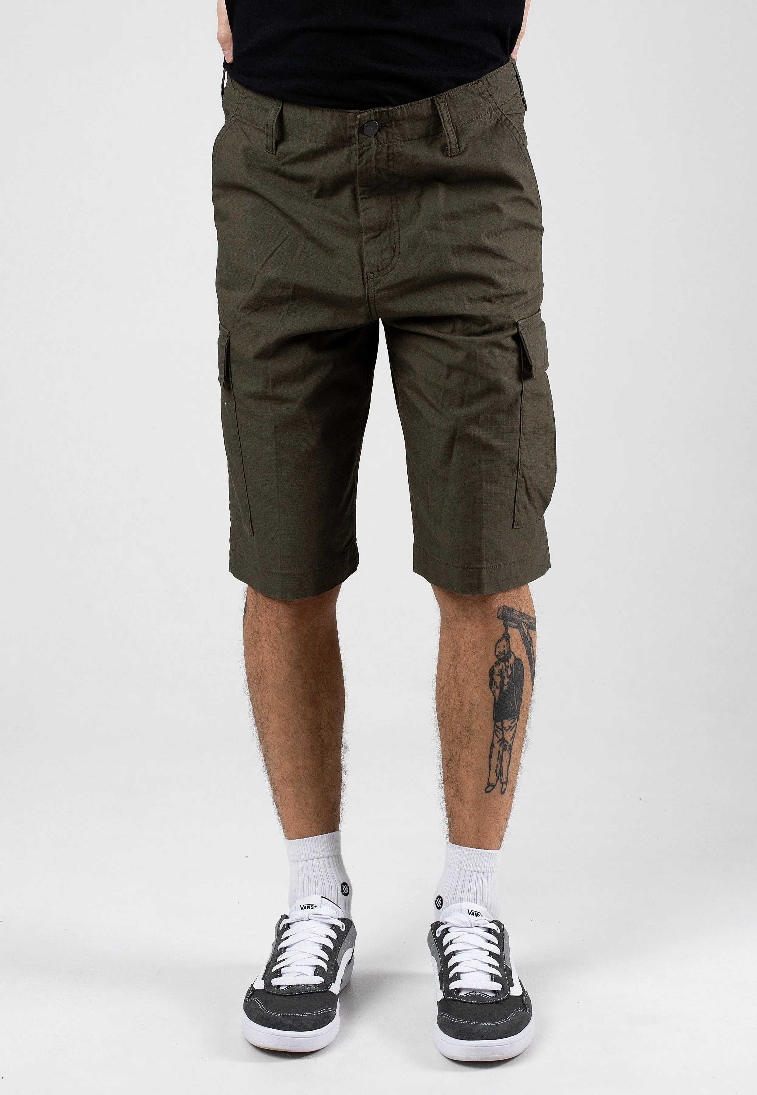 Carhartt WIP - Regular Rinsed Cypress - Shorts Easy Match t shirt