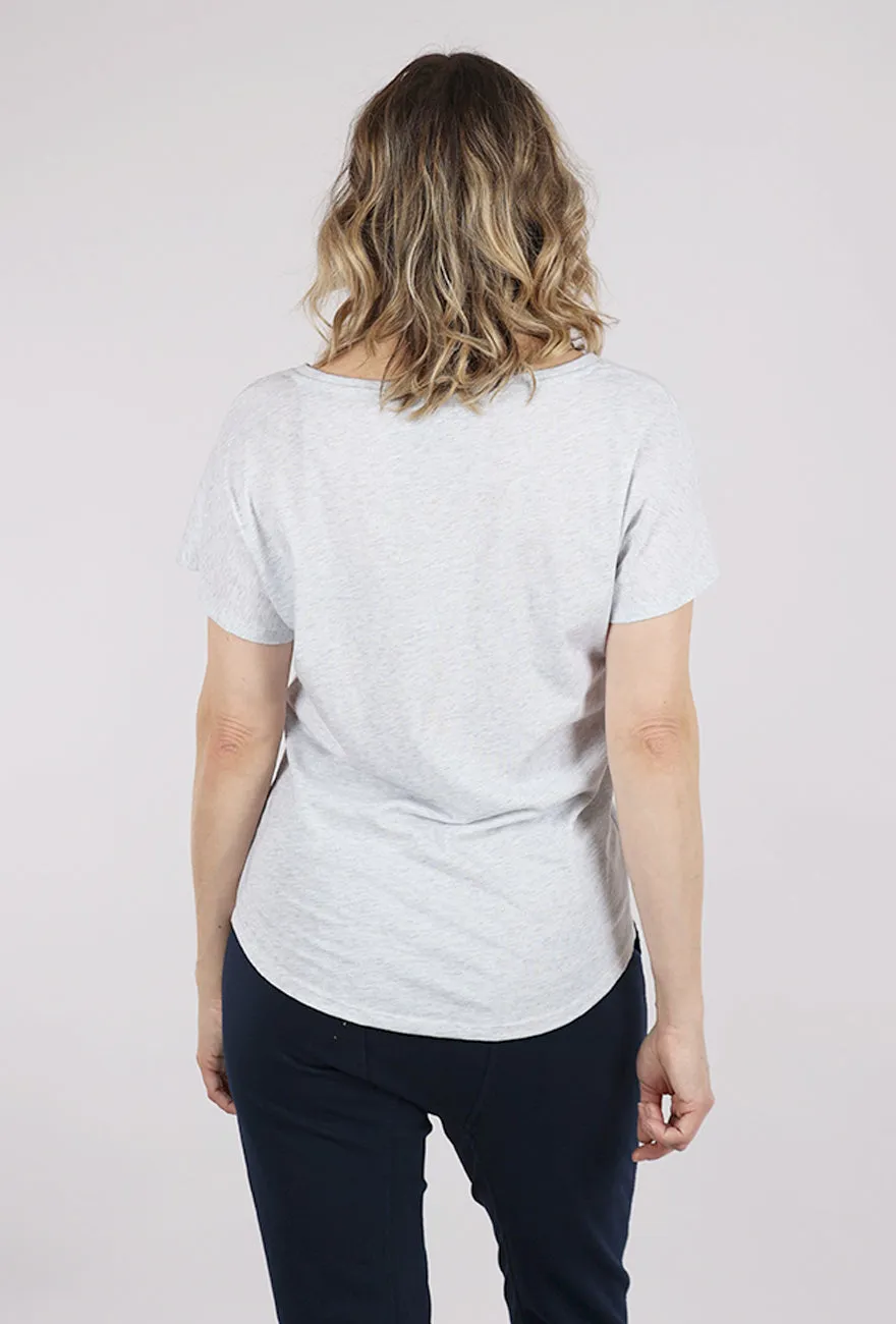 Plus - size friendly Whale Nina Tee, Oatmeal