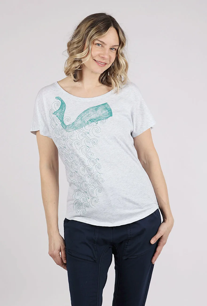 Limited Edition Whale Nina Tee, Oatmeal