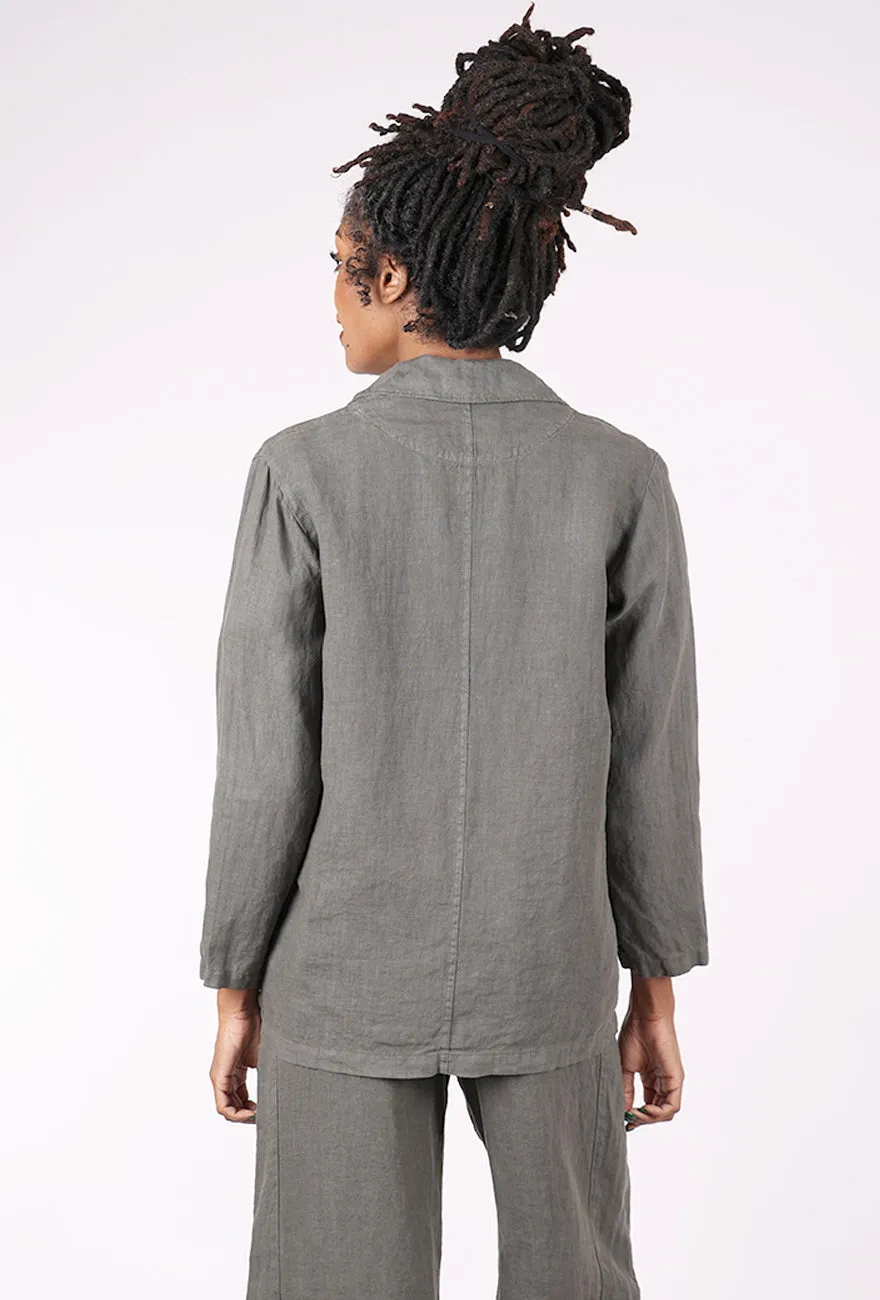 Plush Feel Vivian Blazer, New Gray