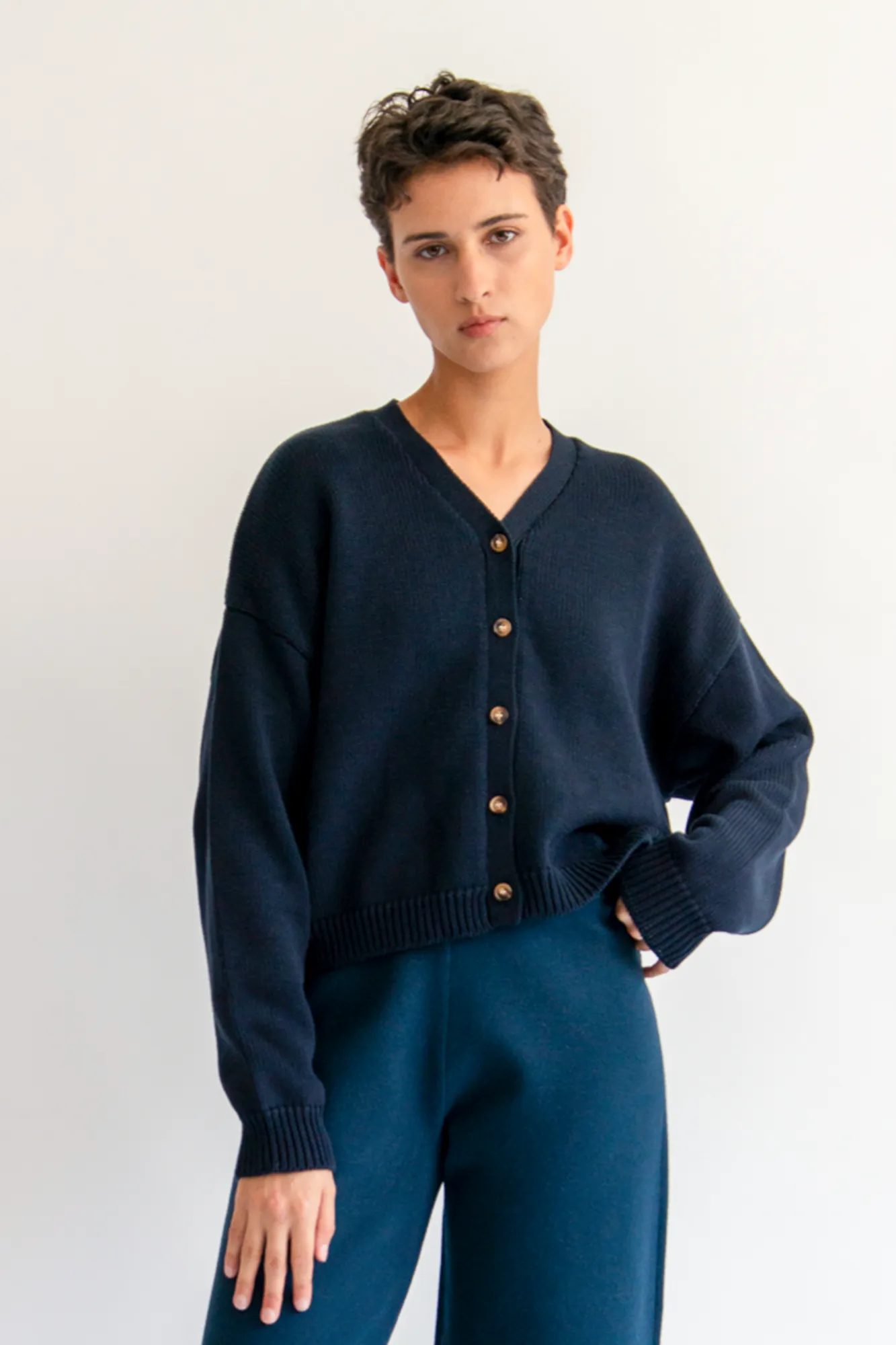 Plush Style Ediva Navy Cardigan