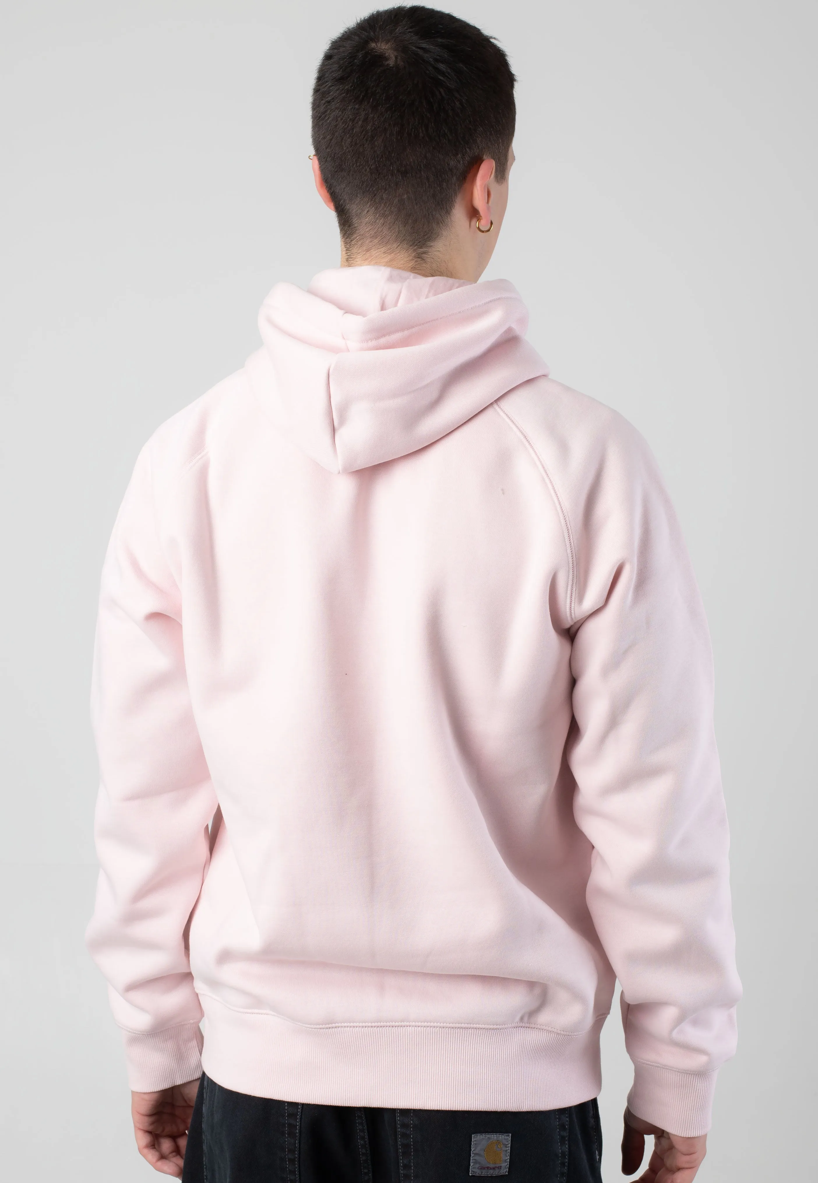 Pocket Design Carhartt WIP - Hooded Chase Air Pink/Gold - Hoodie