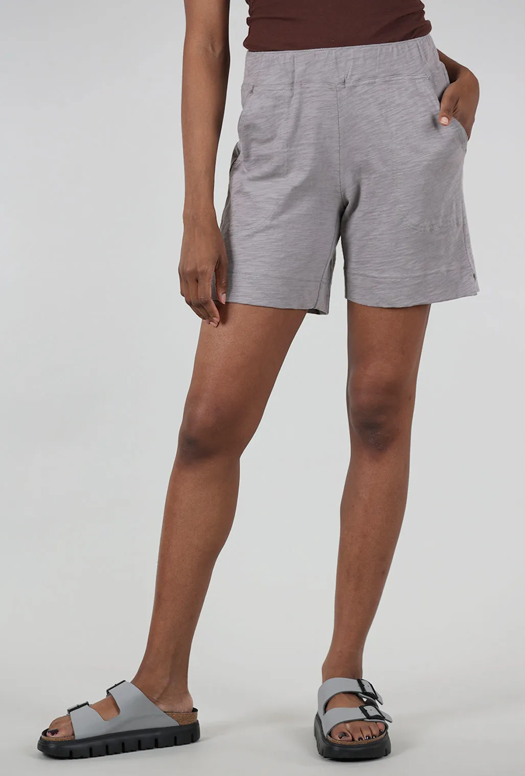 Cotton Slub Short, Fog Wardrobe Basics