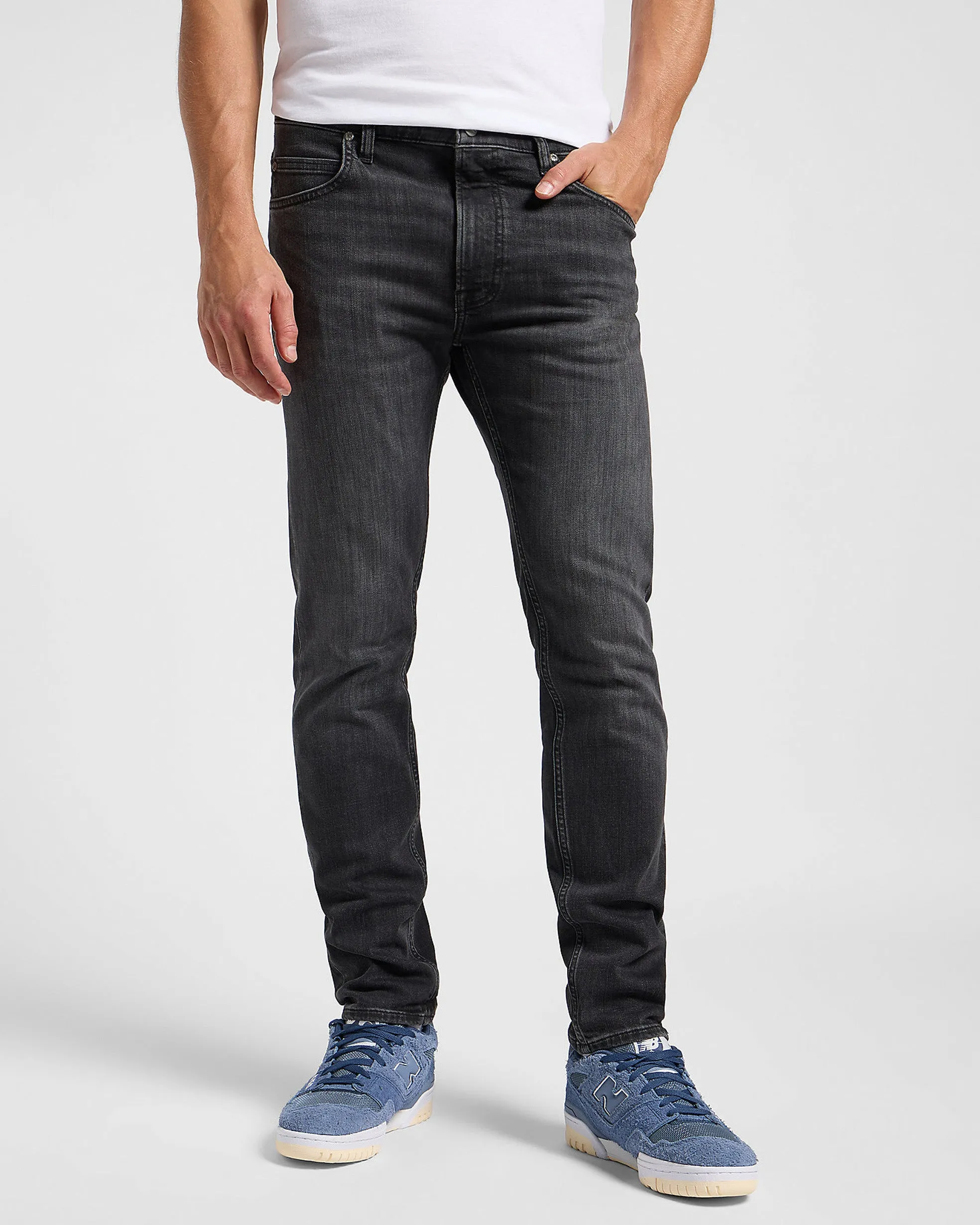 Polished Shape Lee Rider Slim Fit Lightweight Mens Jeans - Phantom