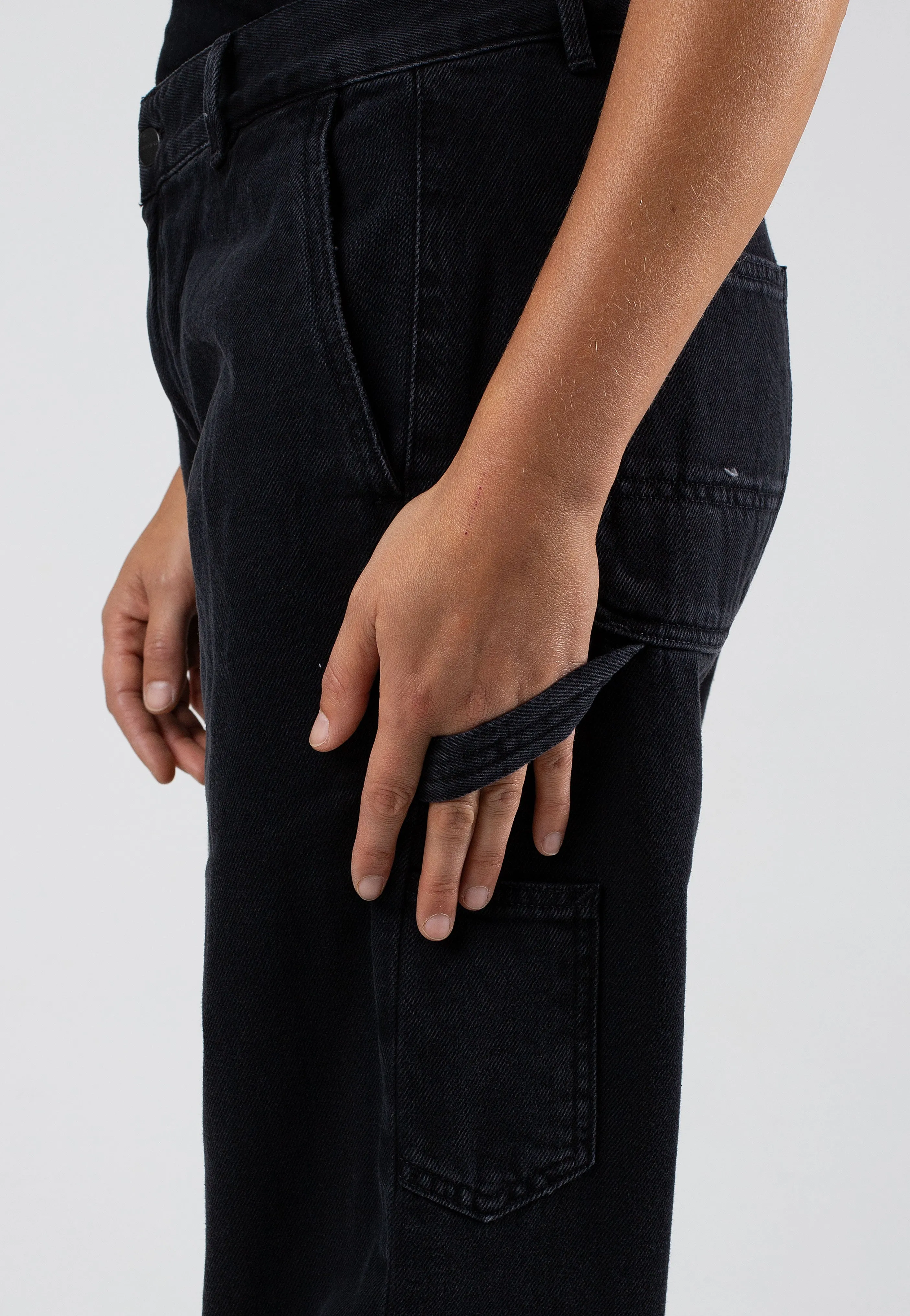 Polished Style Carhartt WIP - W' Pierce Straight Stone Washed Black - Jeans