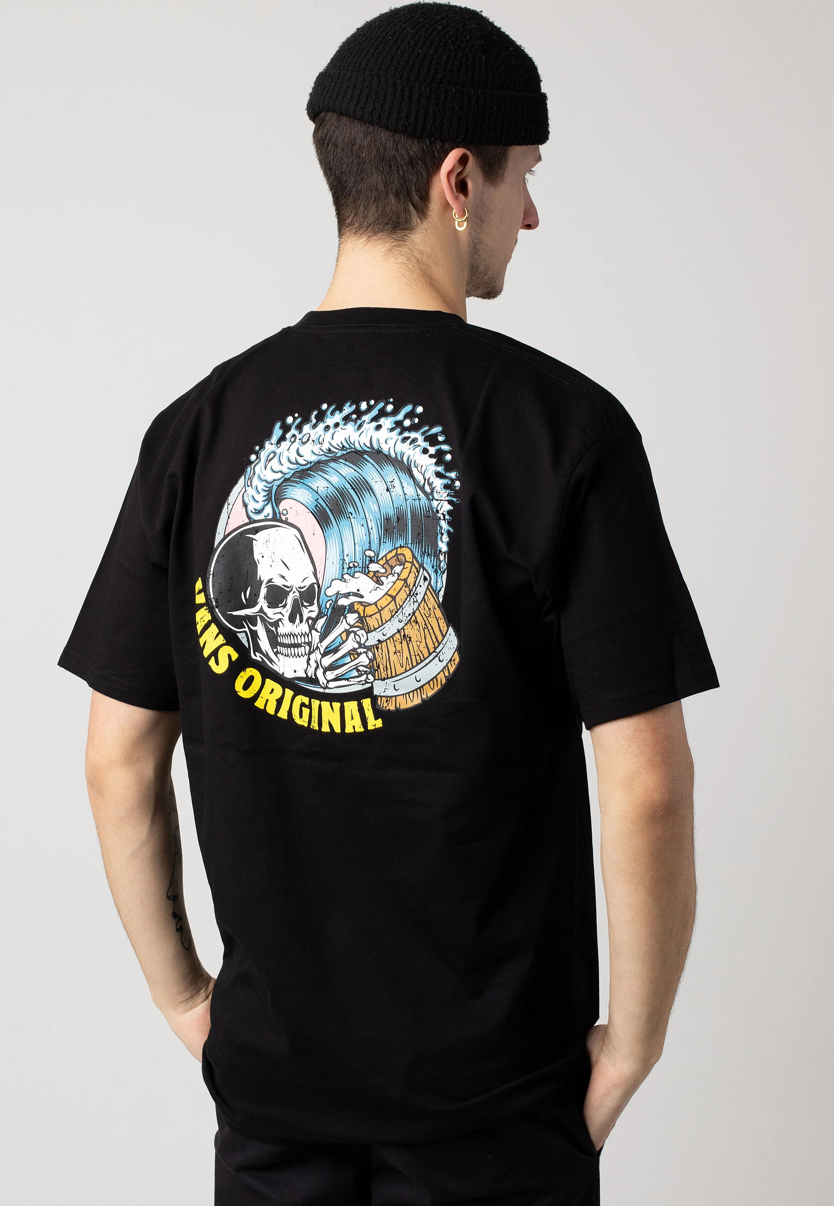 Polyester Blend Vans - Wave Cheers Black - T-Shirt