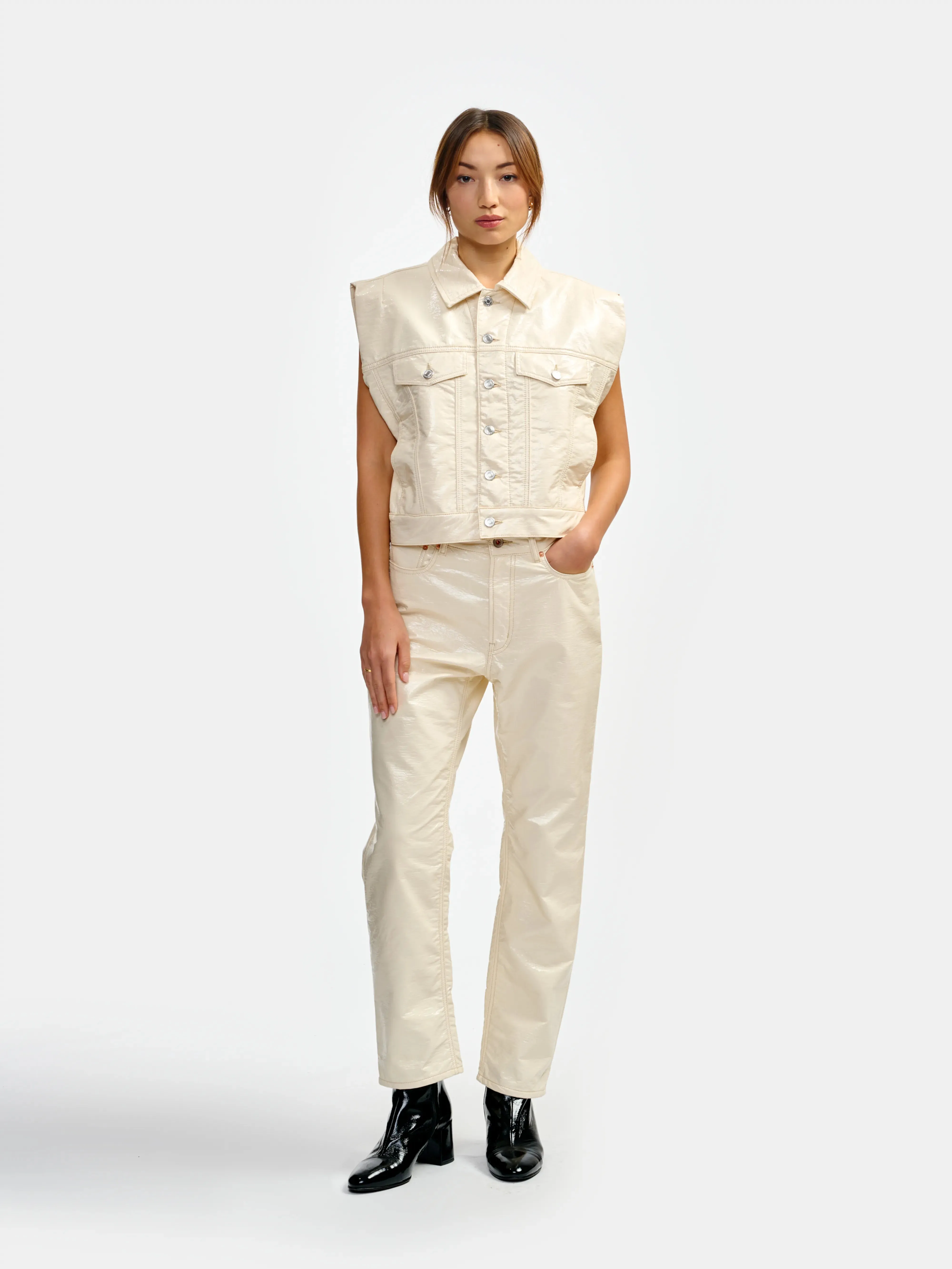 ponk overshirt (241 / W / SHELL) Protective Clean Look
