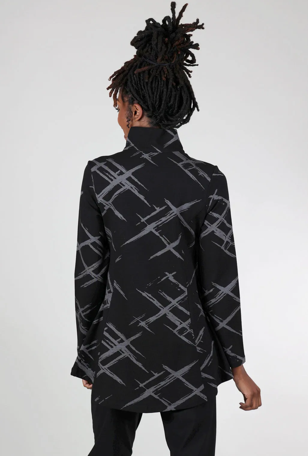 Ponte Jacquard Stella Jacket, Black Essential Daily Look