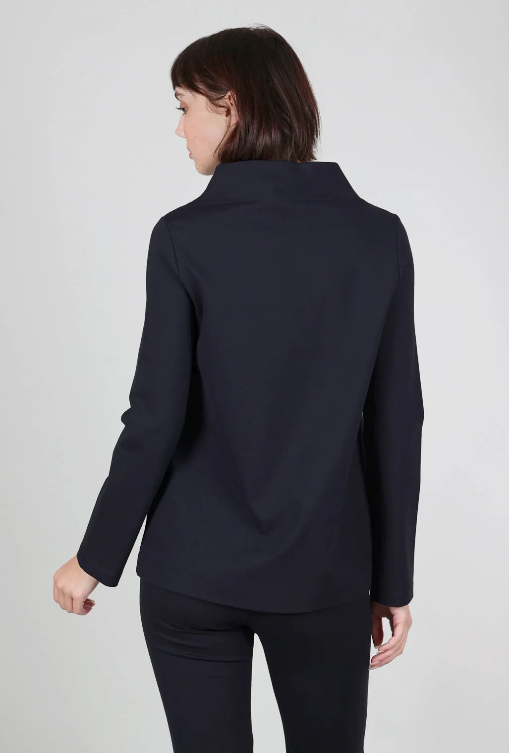 Ponte Pita Top, Navy Trendy Knit