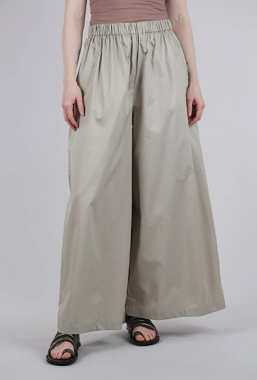 Minimal Look Poplin Palazzo Pant, Fawn