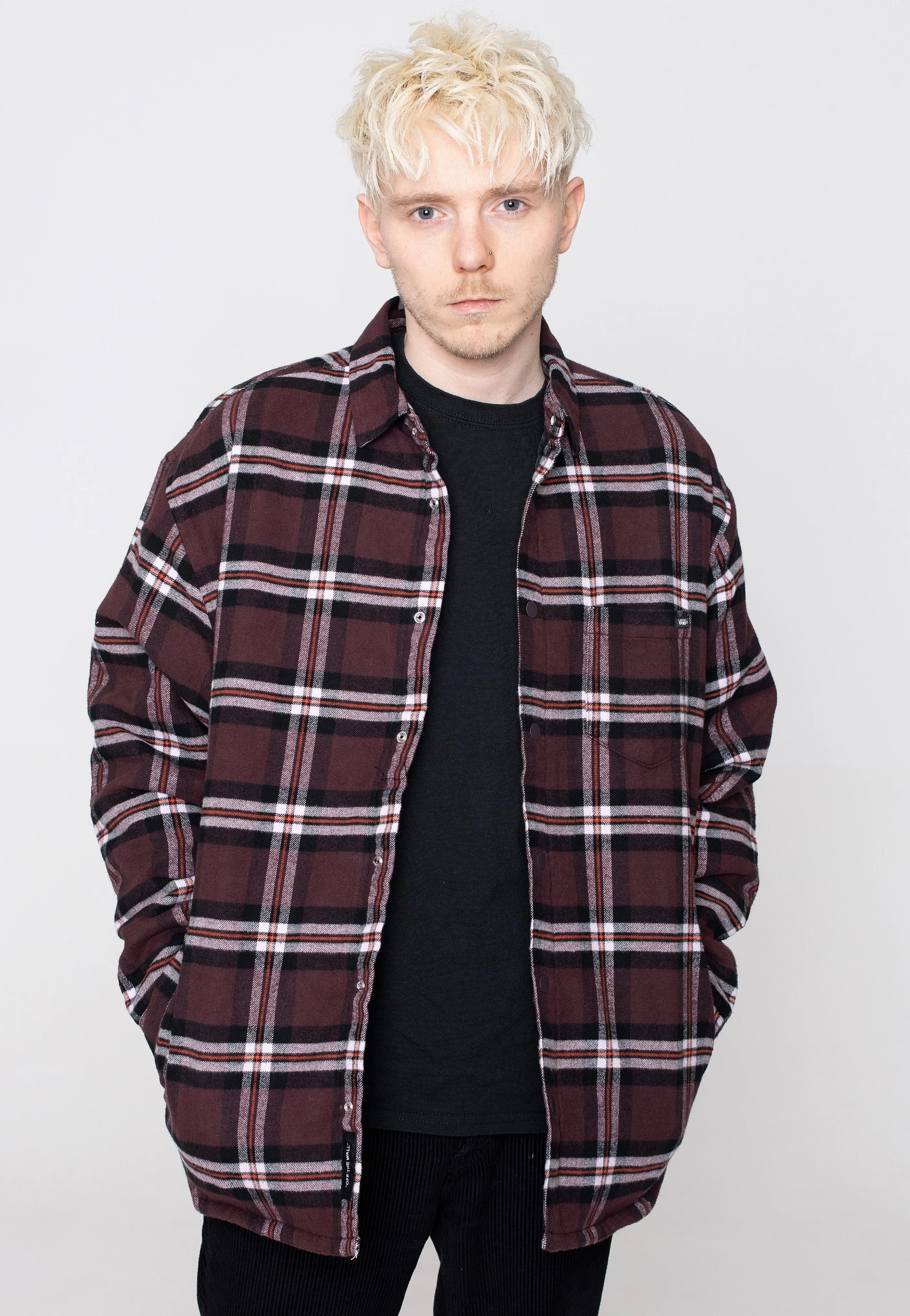 Popular Style Vans - Kesler L/S Woven Fudge/Lavender Frost - Jacket