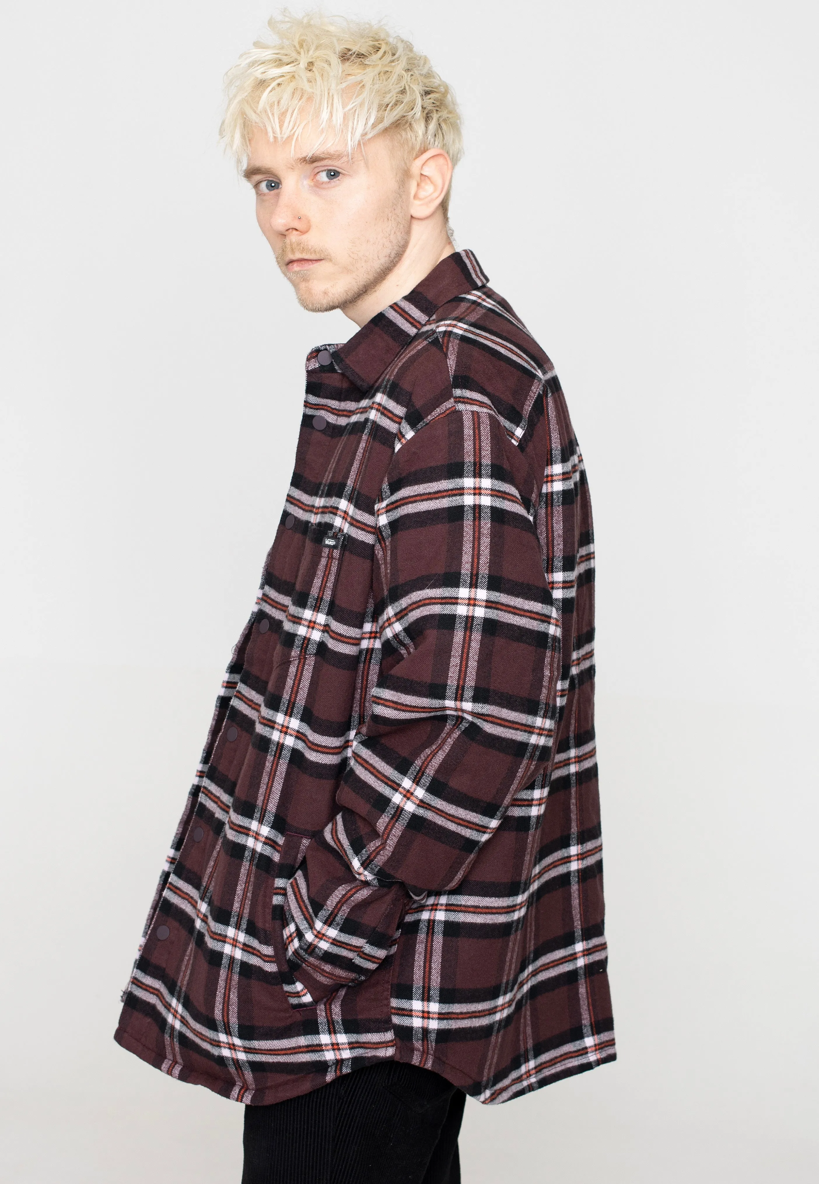 Popular Style Vans - Kesler L/S Woven Fudge/Lavender Frost - Jacket