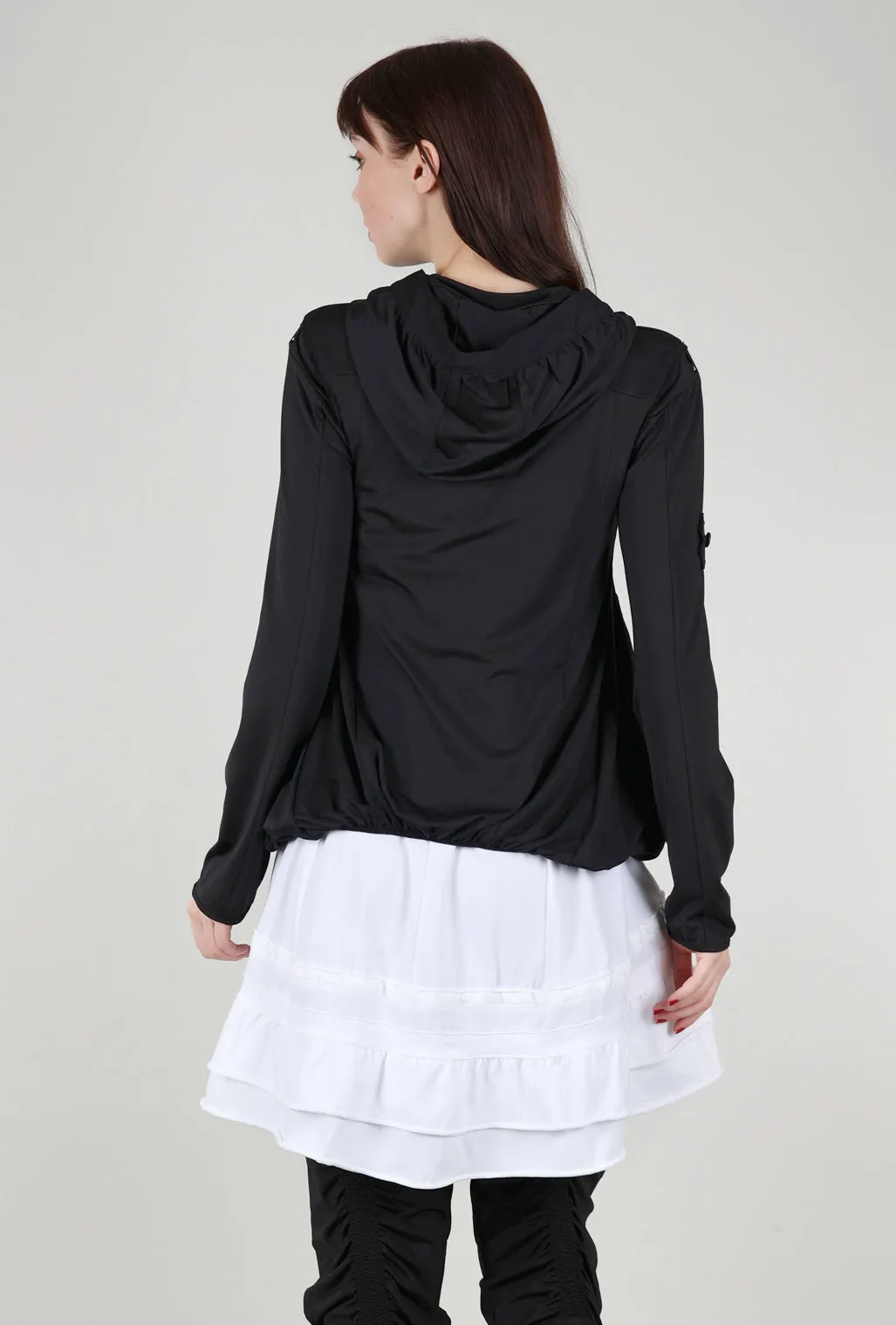 Posh Hoodie, Black Wrinkle Resistant