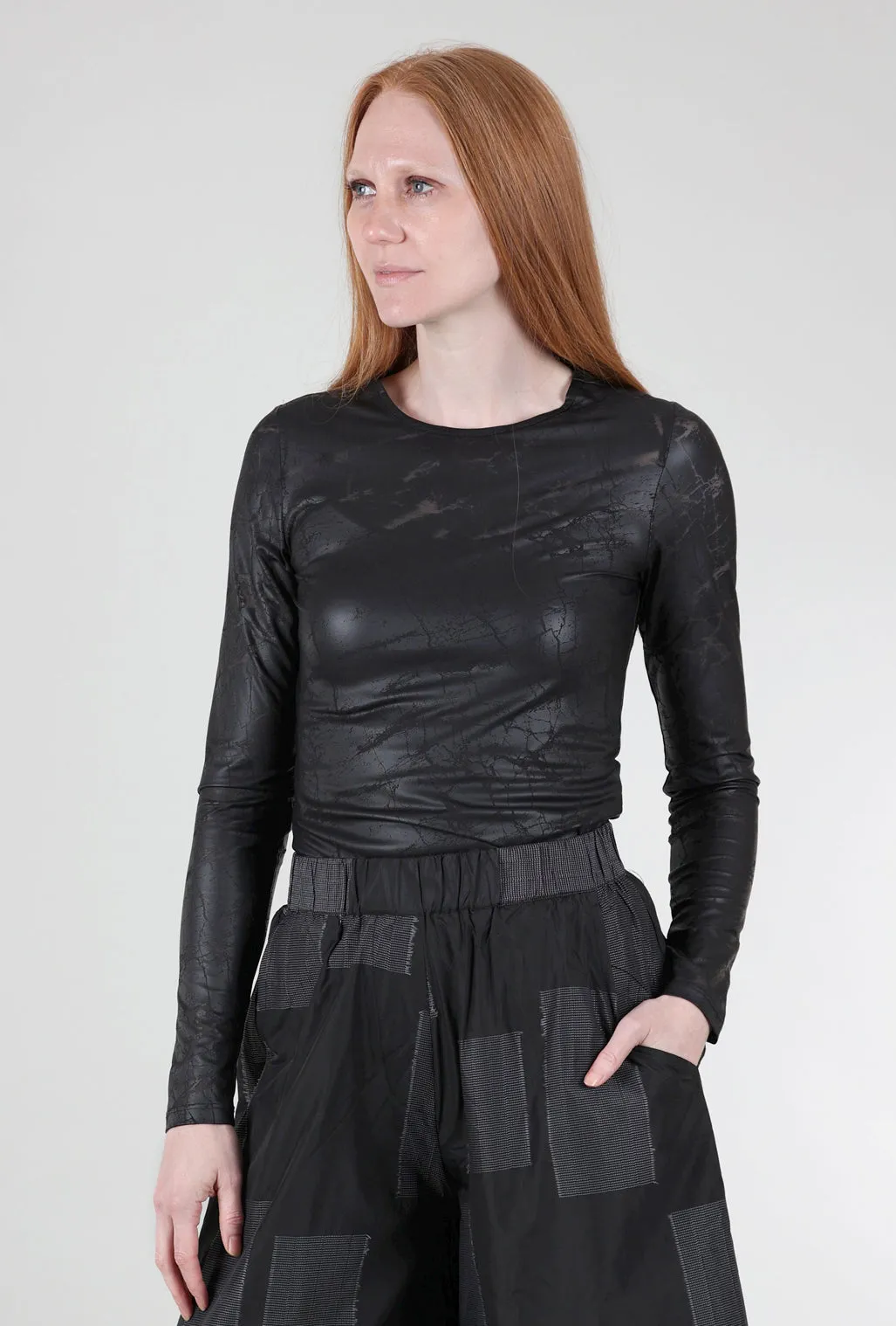 Positive - uplifting Mika Top, Black Thunder